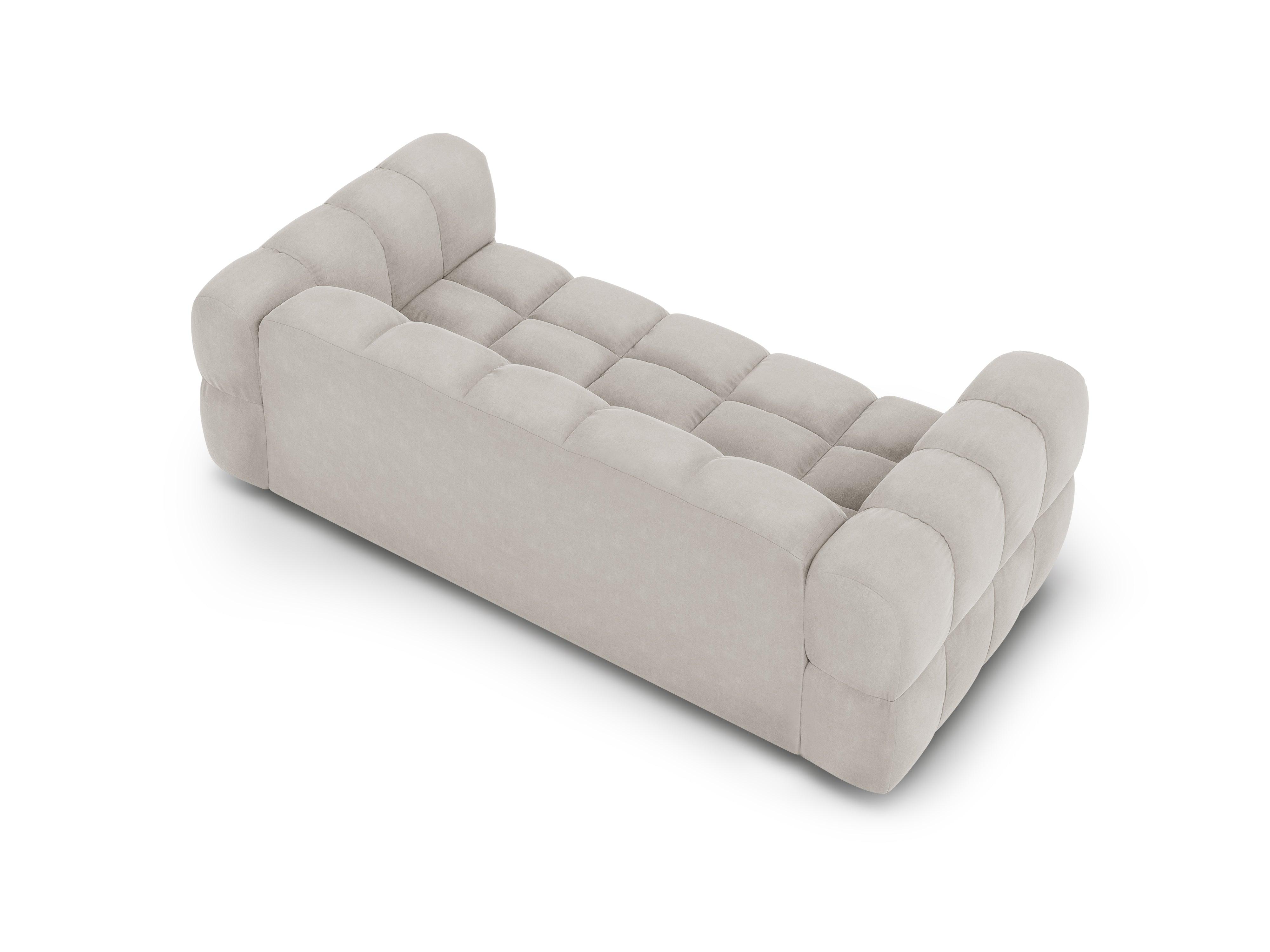 Sofa aksamitna 3-osobowa SKY kość słoniowa Cosmopolitan Design    Eye on Design