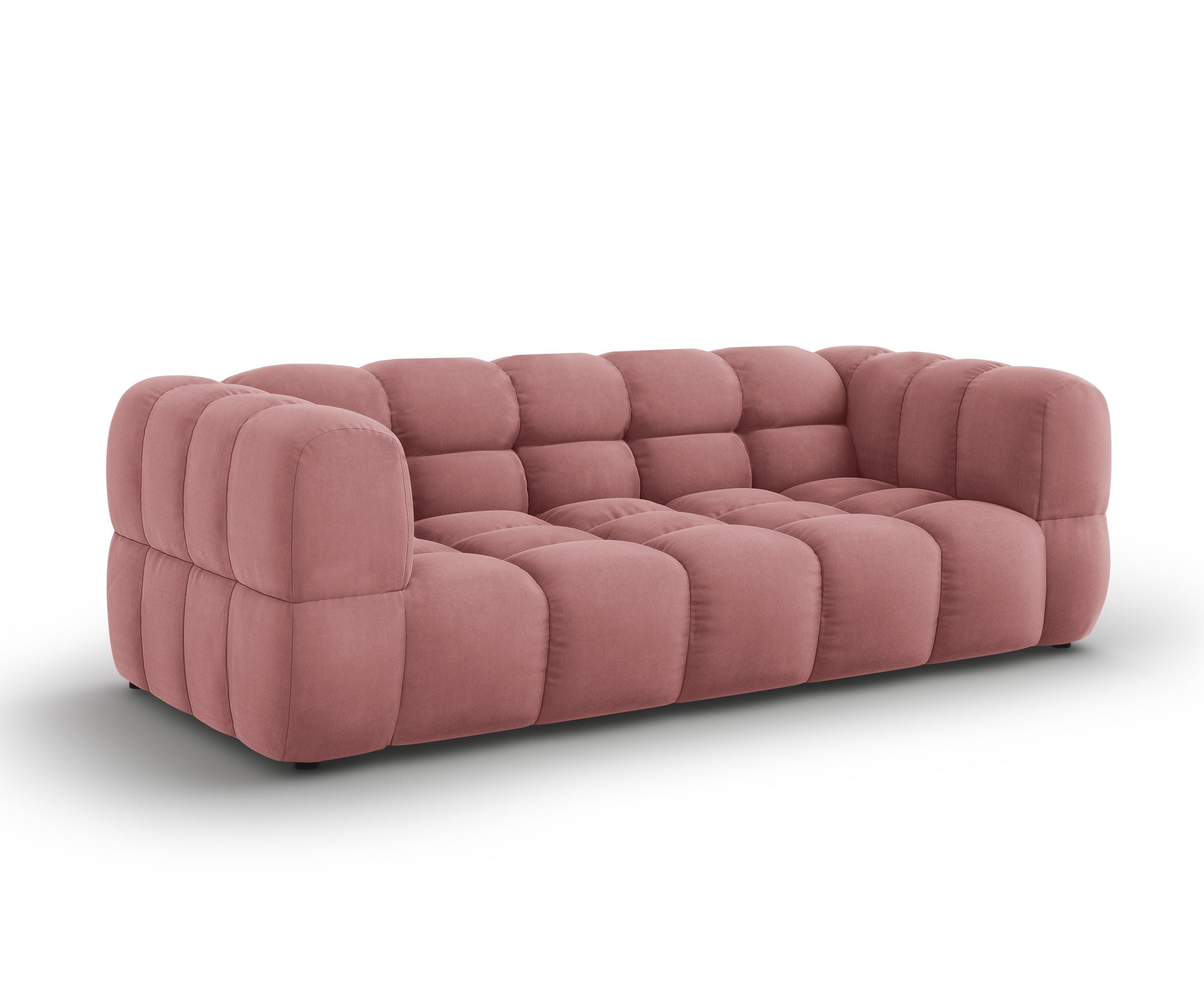 Sofa aksamitna 3-osobowa SKY łososiowy Cosmopolitan Design    Eye on Design