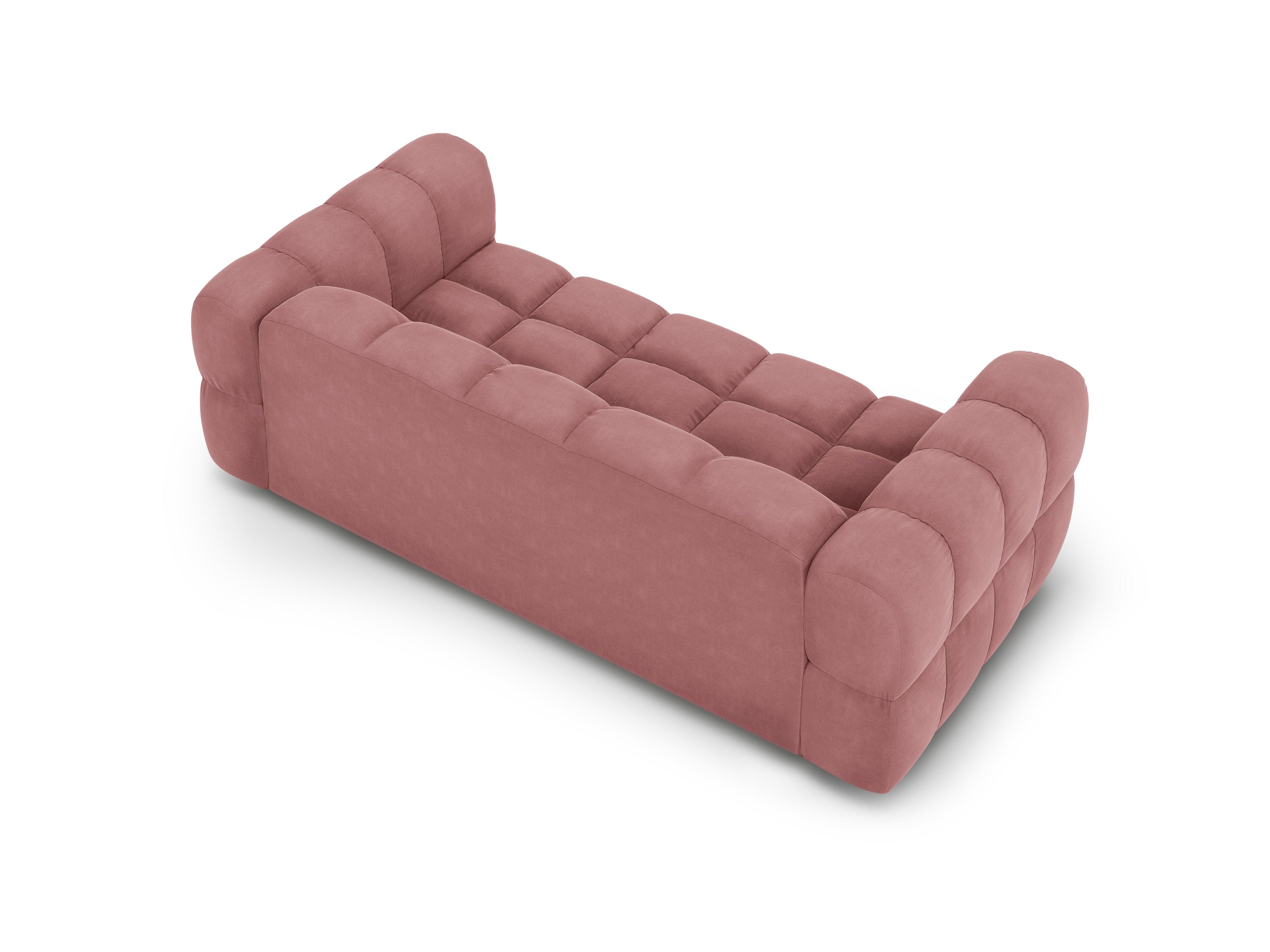 Sofa aksamitna 3-osobowa SKY łososiowy Cosmopolitan Design    Eye on Design