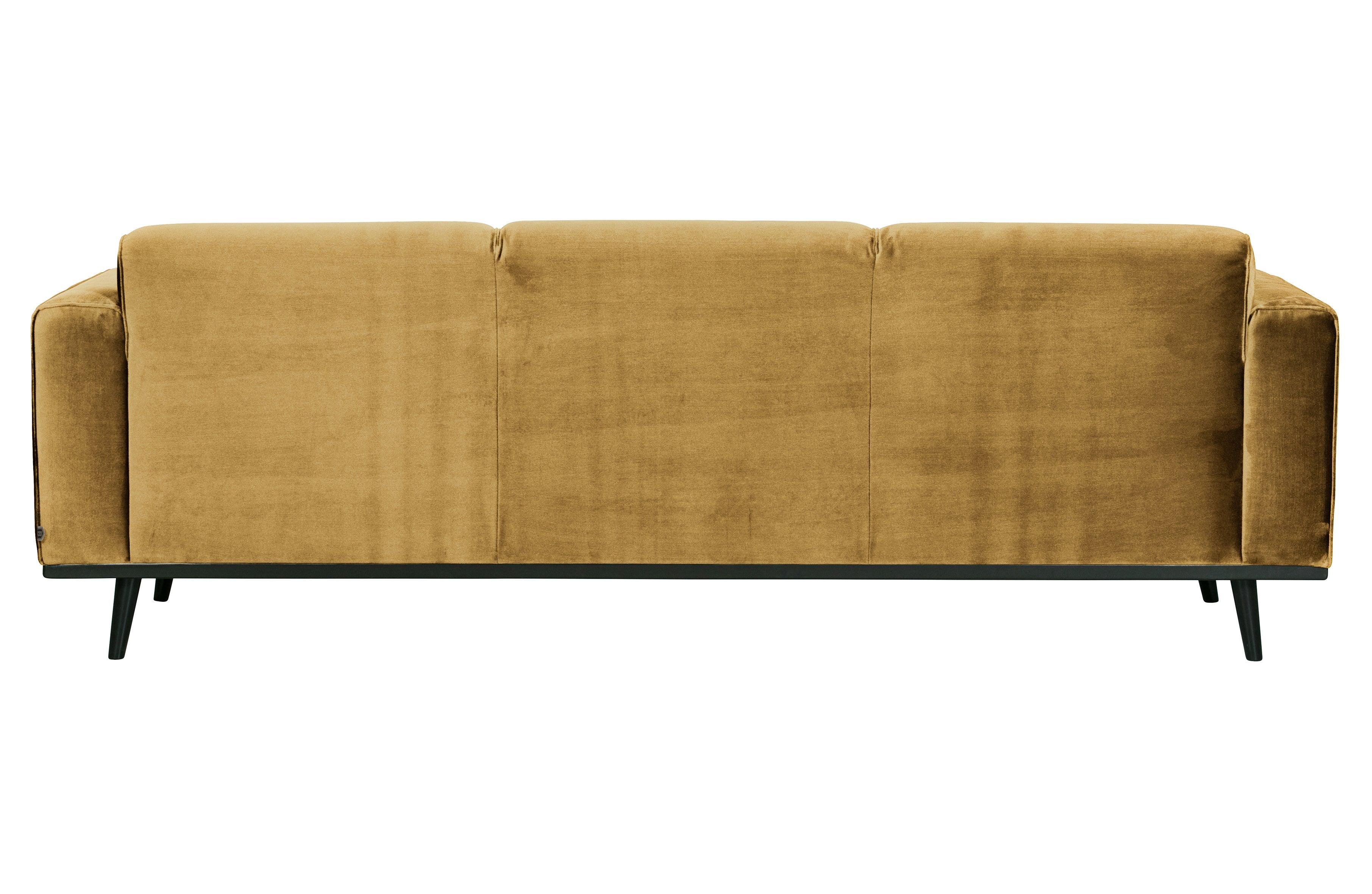 Sofa aksamitna 3-osobowa STATEMENT miodowy Be Pure    Eye on Design