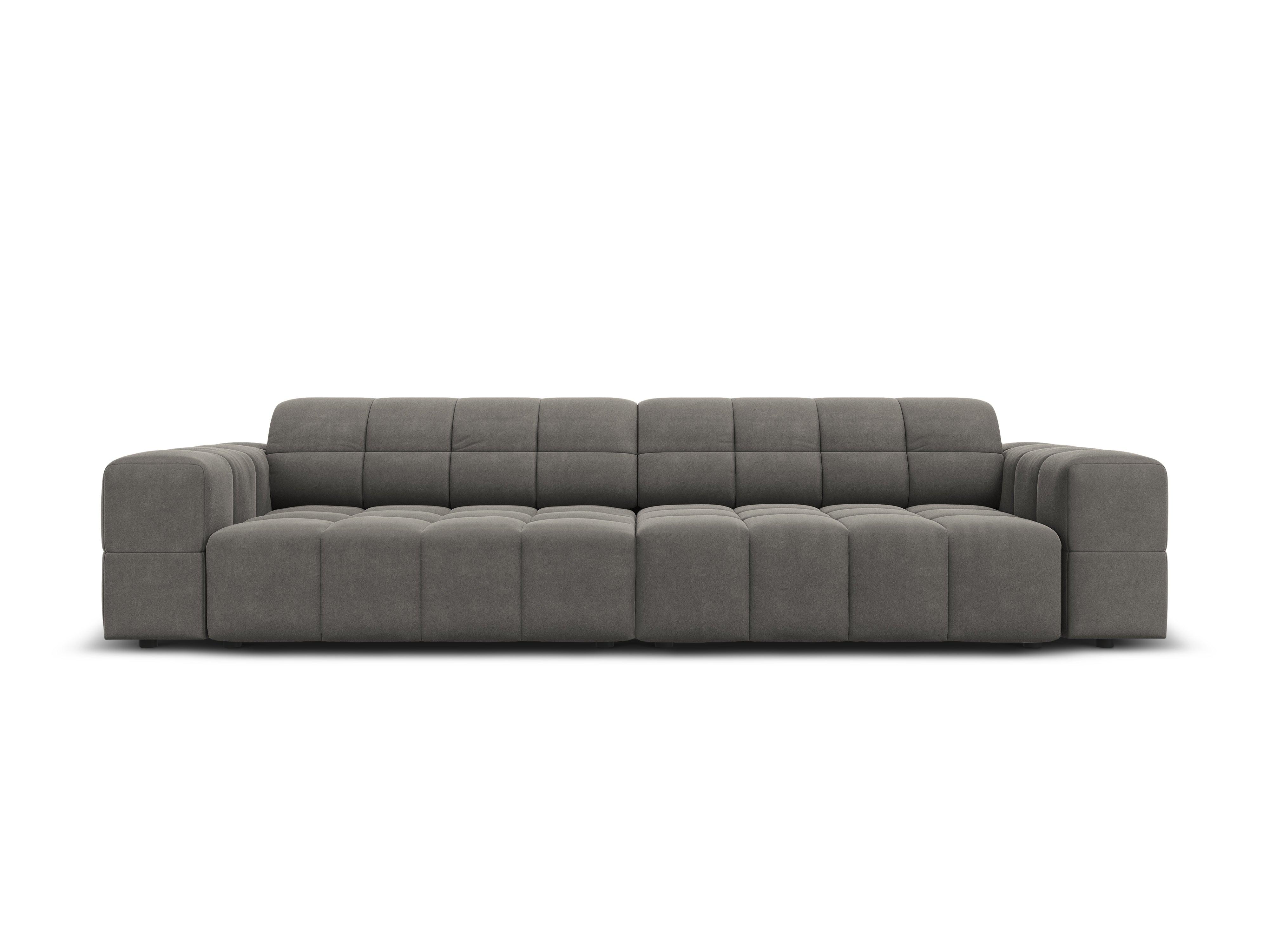 Sofa aksamitna 4-osobowa CHICAGO szary Cosmopolitan Design    Eye on Design