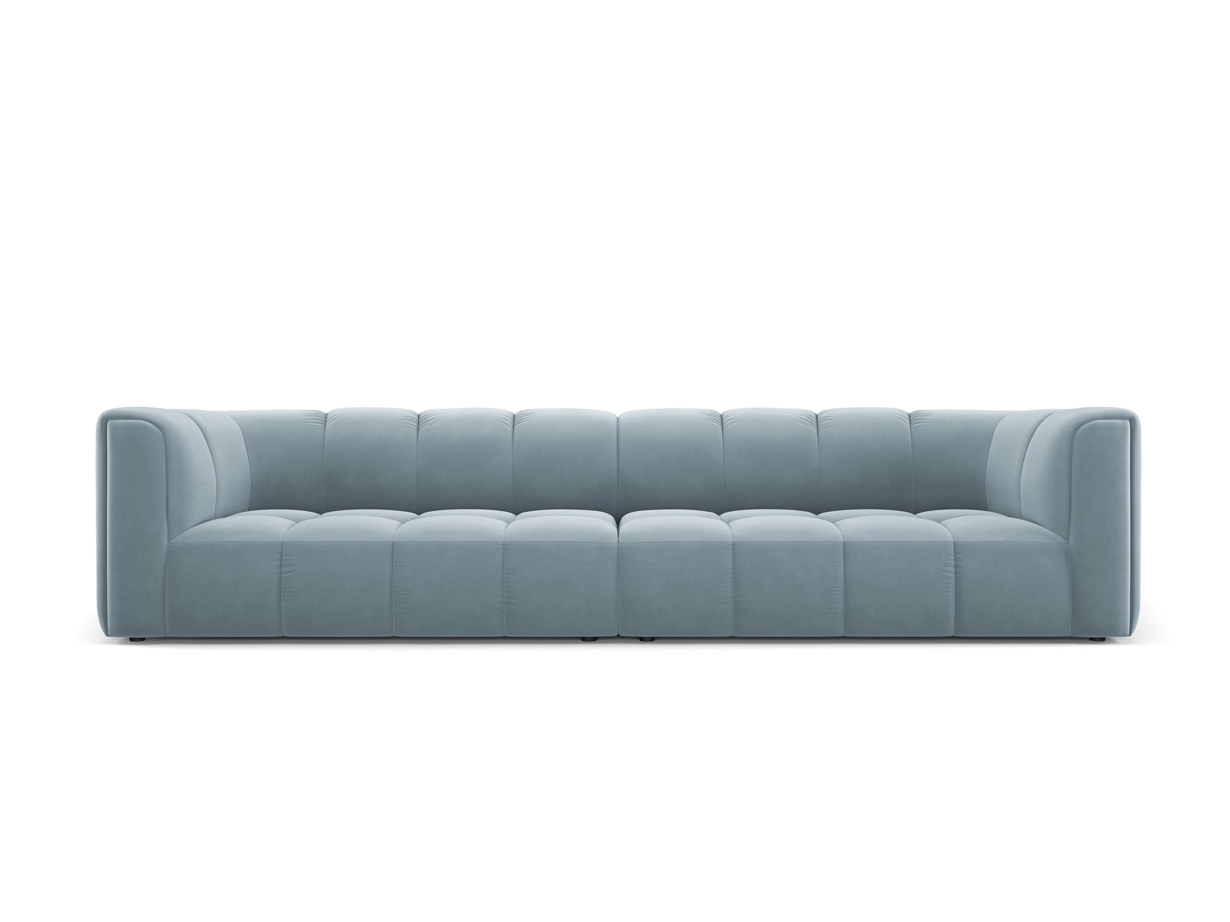 Sofa aksamitna 4-osobowa FRANCESCA jasnoniebieski Milo Casa    Eye on Design