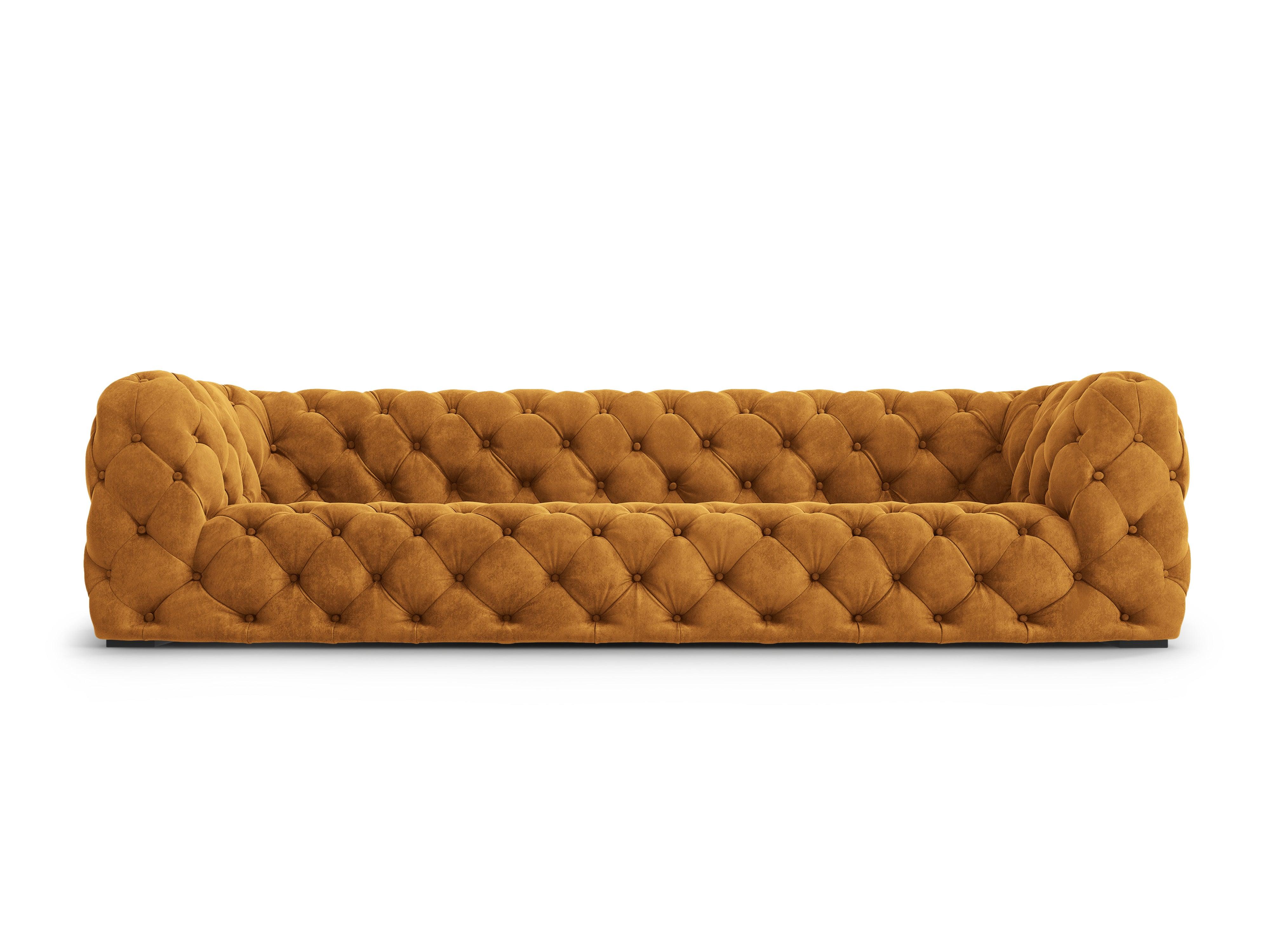 Sofa aksamitna 4-osobowa LOGE miedziany Windsor & Co    Eye on Design