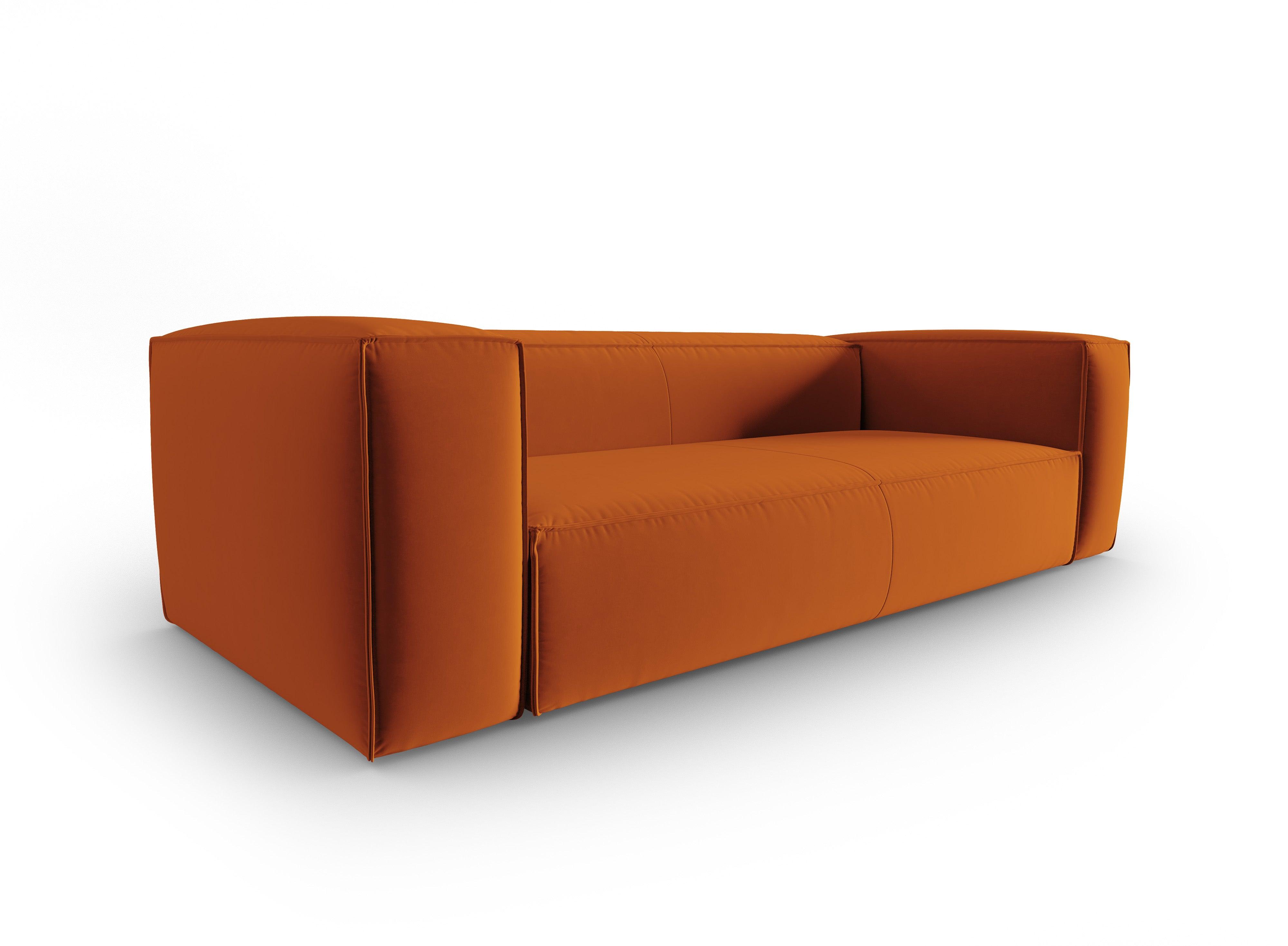 Sofa aksamitna 4-osobowa MACKAY terracotta Cosmopolitan Design    Eye on Design