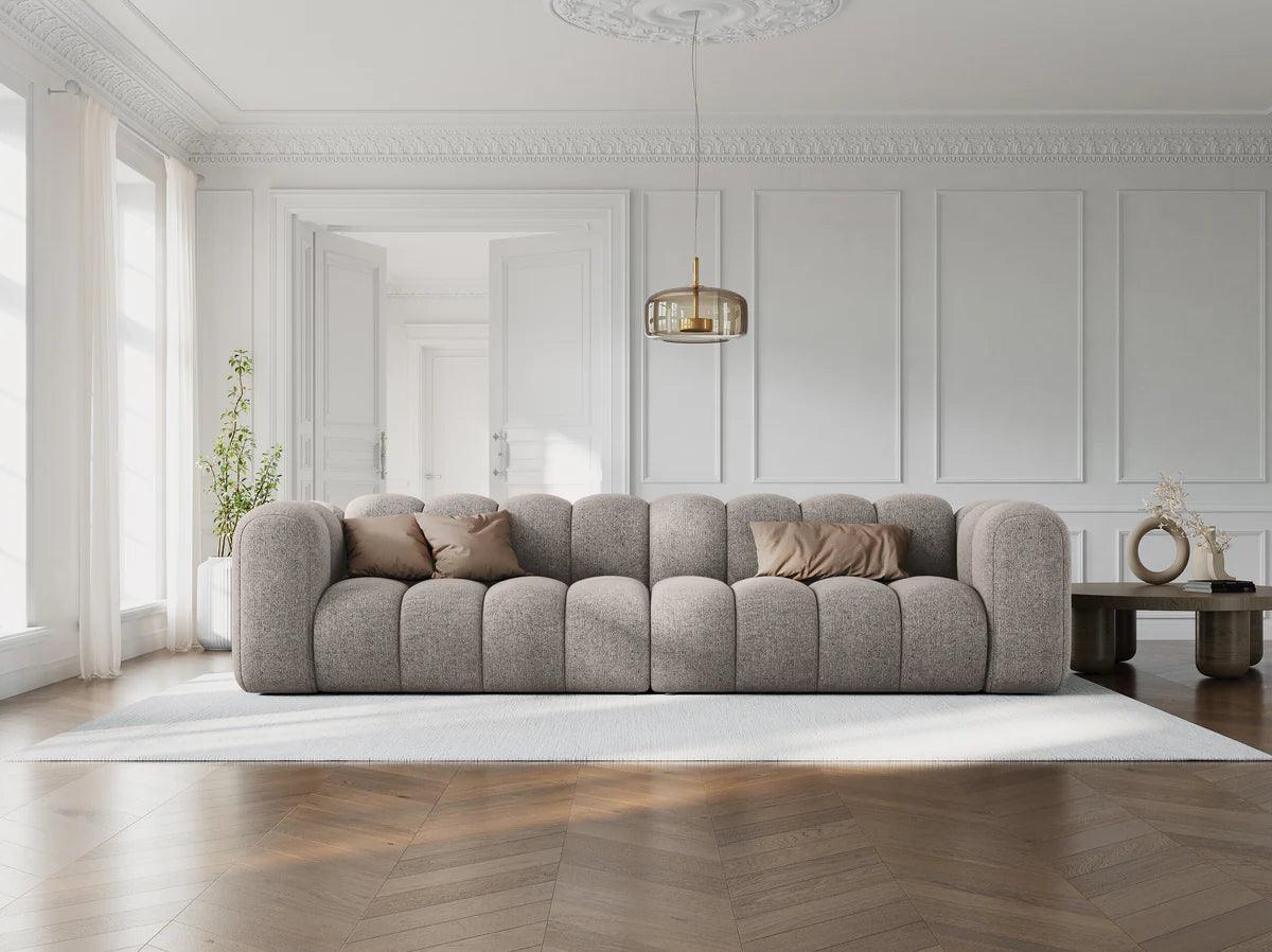 Sofa aksamitna 4-osobowa SKYLER koralowy Interieurs 86    Eye on Design