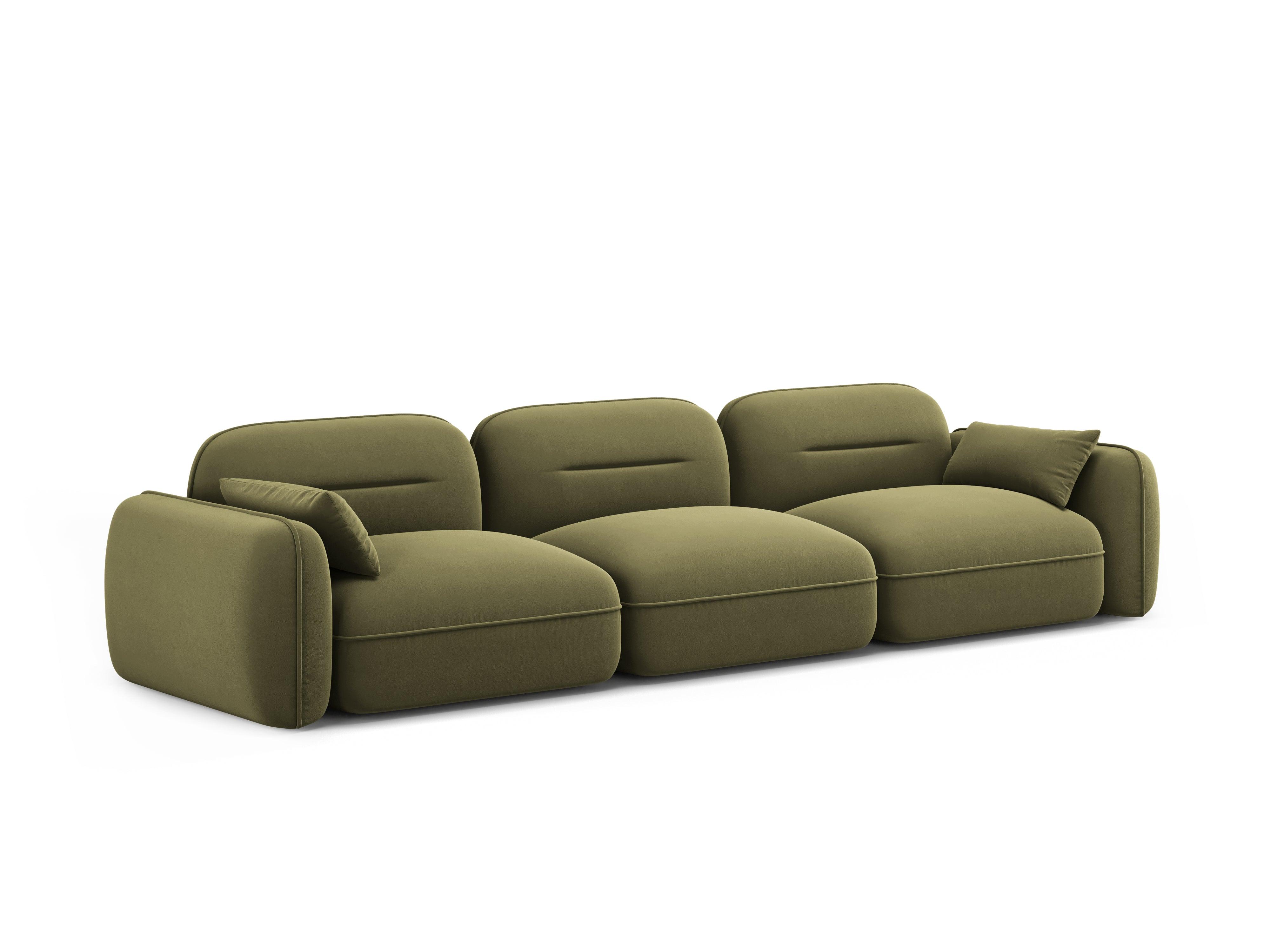 Sofa modułowa aksamitna 4-osobowa SYDNEY jasnozielony Cosmopolitan Design    Eye on Design