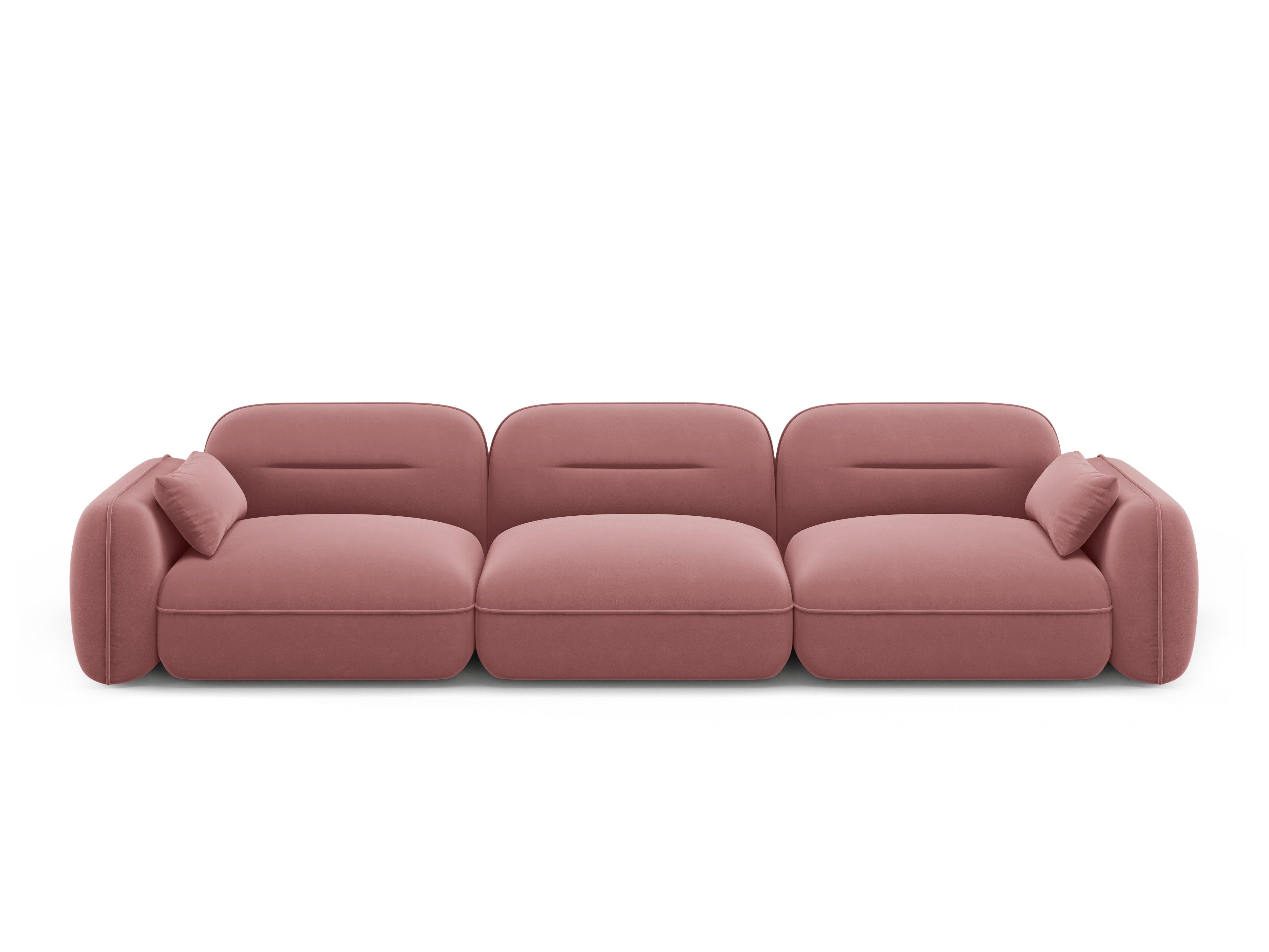 Sofa modułowa aksamitna 4-osobowa SYDNEY łososiowy Cosmopolitan Design    Eye on Design