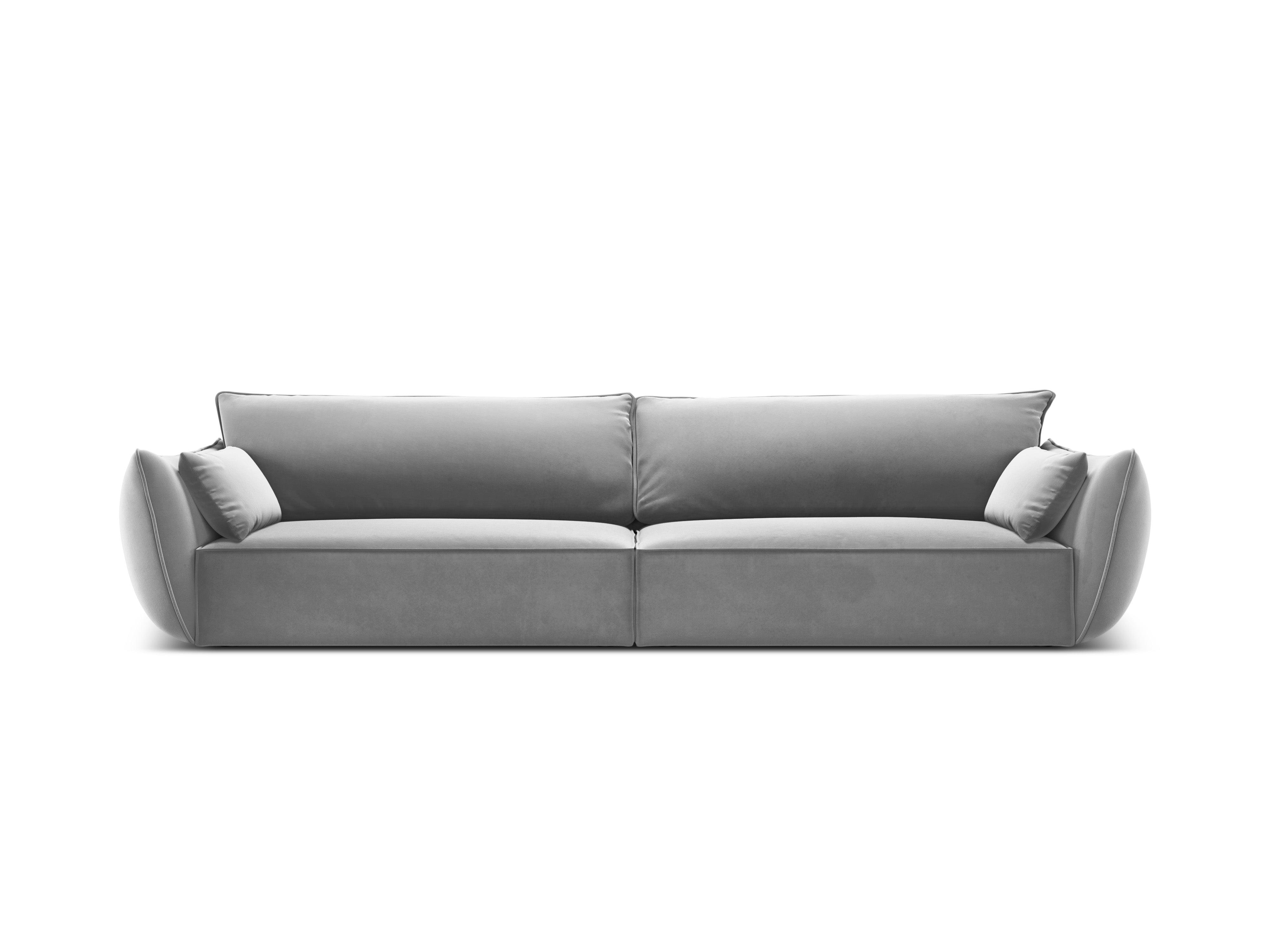 Sofa aksamitna 4-osobowa VANDA szary Mazzini Sofas    Eye on Design