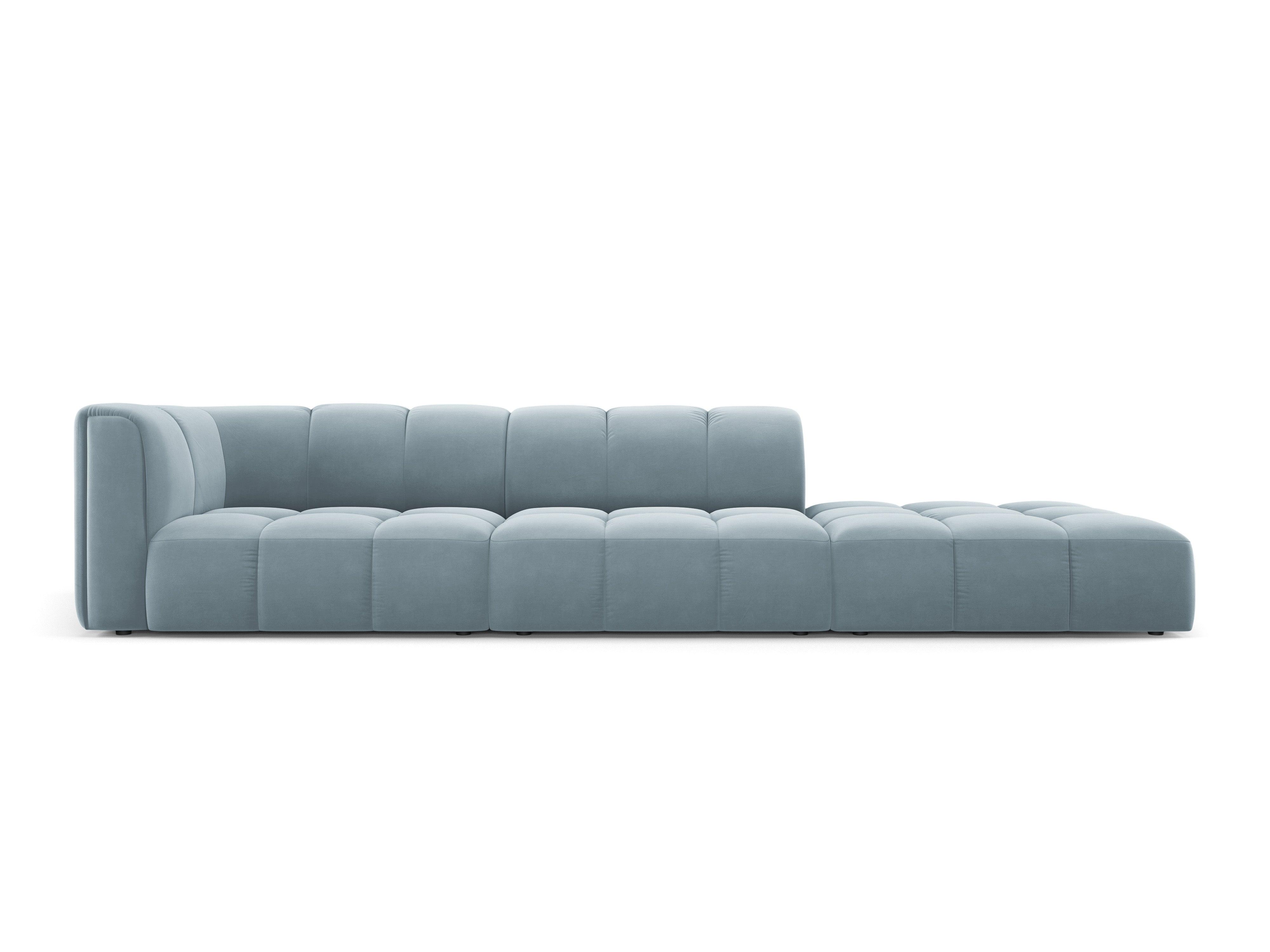 Sofa aksamitna prawostronna FRANCESCA jasnoniebieski Milo Casa    Eye on Design