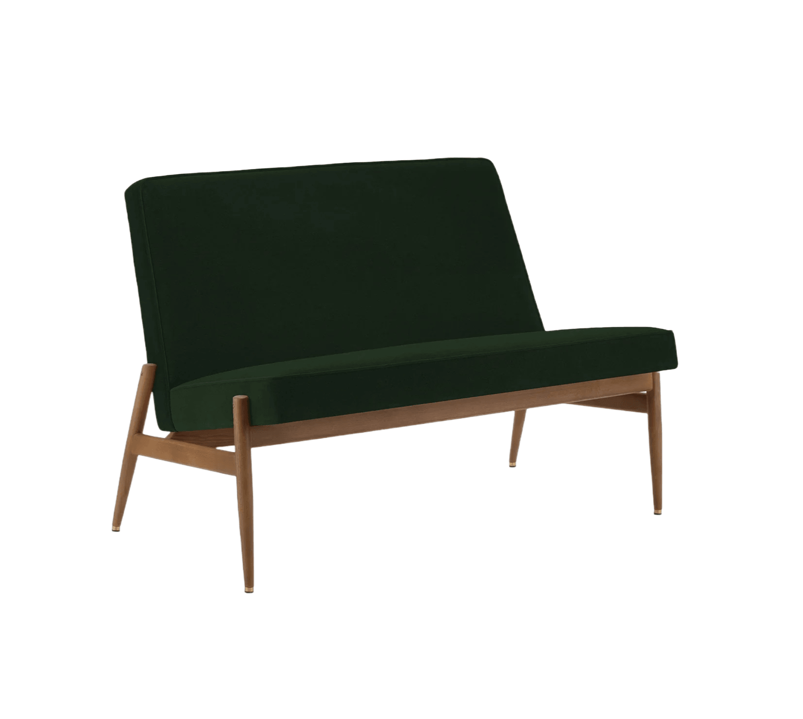 Sofa klubowa FOX zielony w tkaninie Velvet Bottle Green 366 concept    Eye on Design