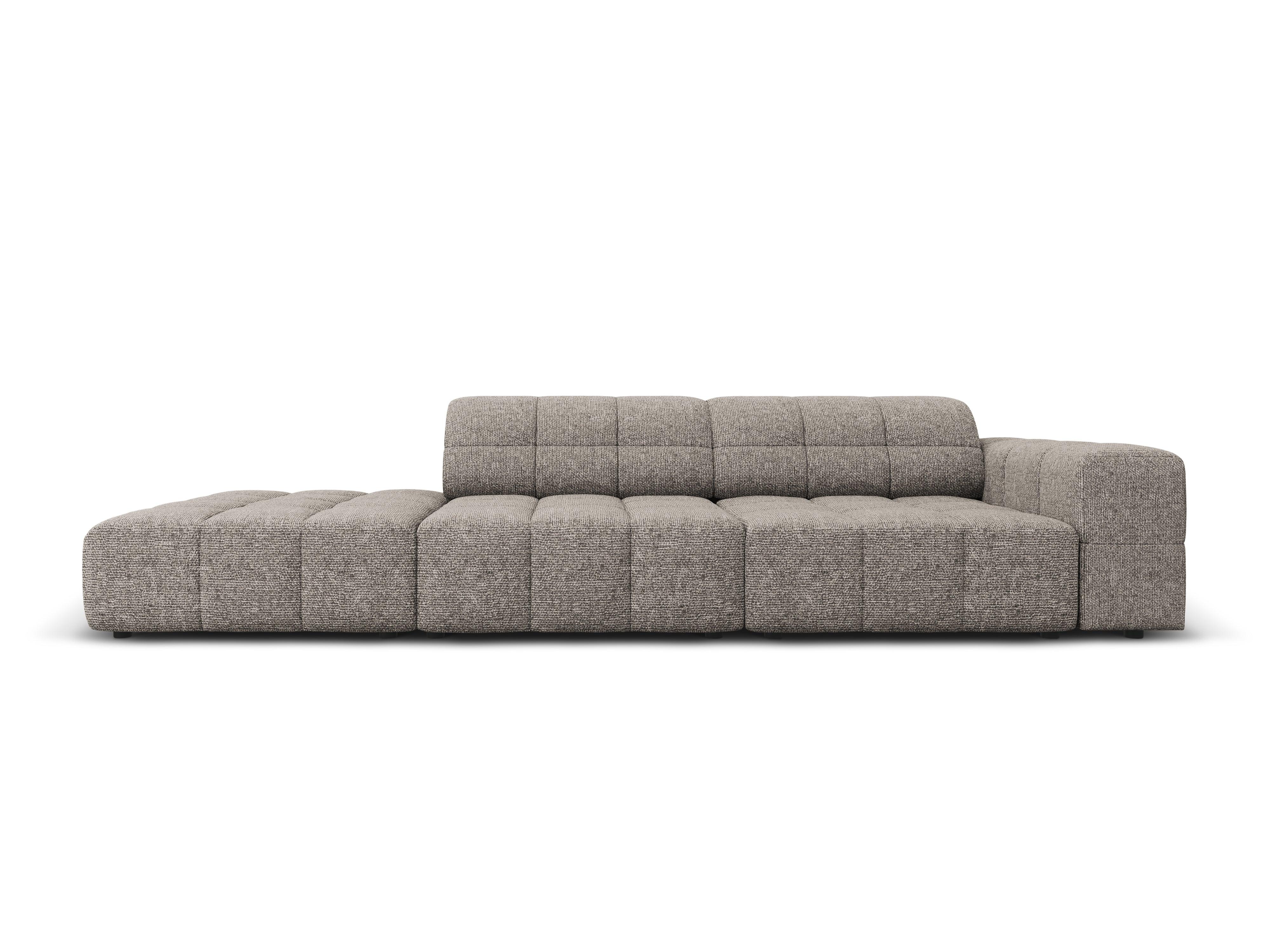 Sofa lewostronna 3-osobowa CHICAGO szary szenil Cosmopolitan Design    Eye on Design