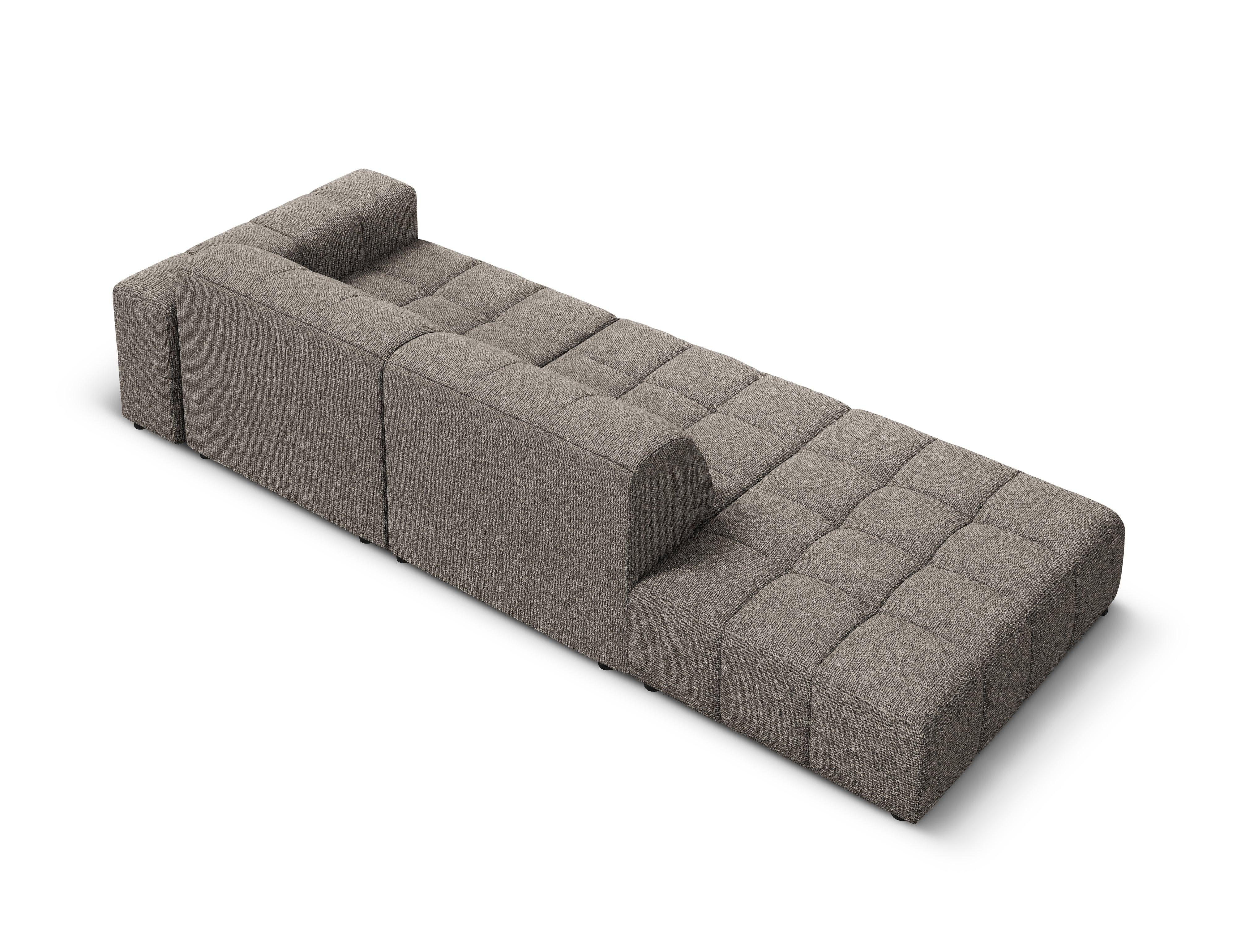 Sofa lewostronna 3-osobowa CHICAGO szary szenil Cosmopolitan Design    Eye on Design