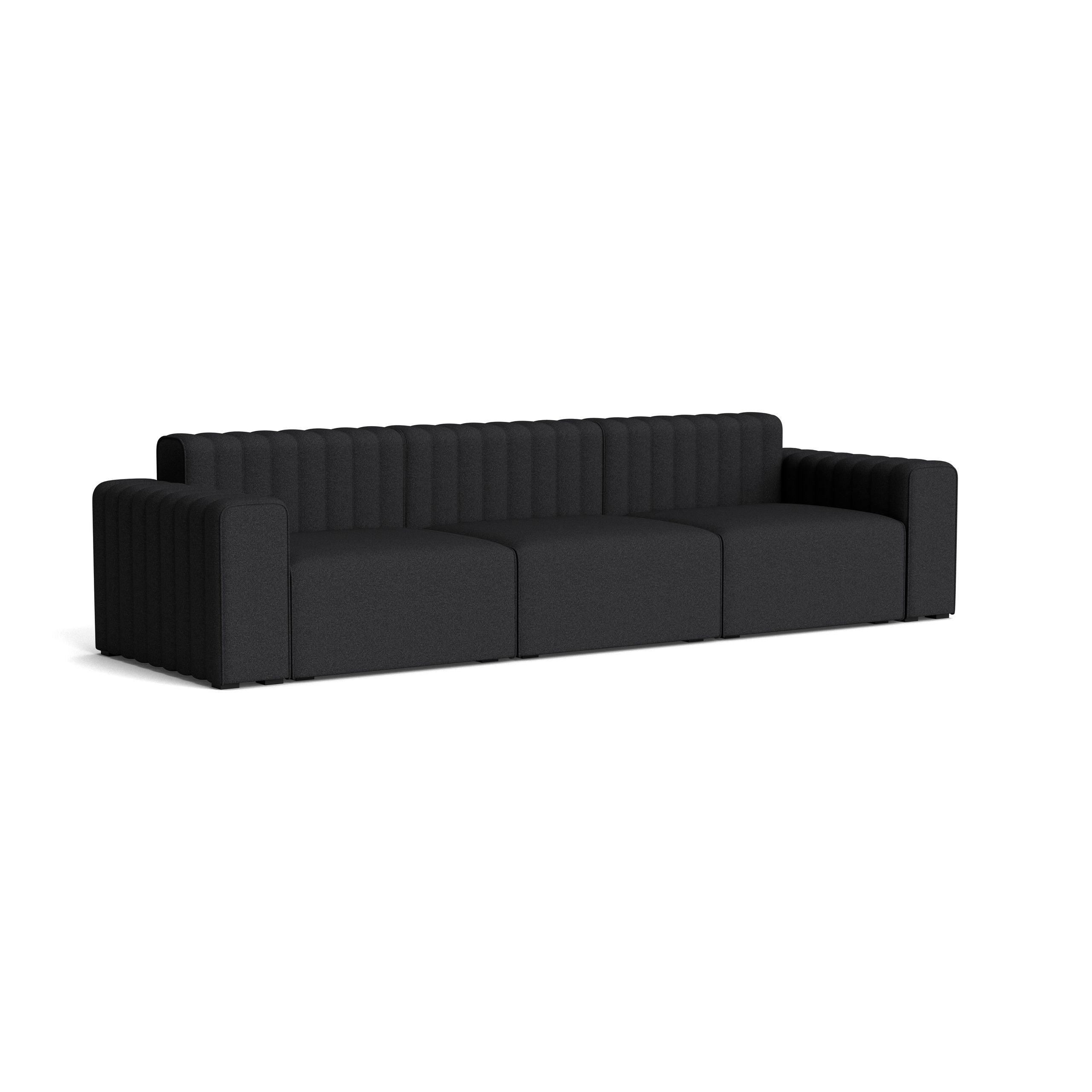 Sofa modułowa 3-osobowa RIFF boucle ciemnobrązowy NORR11    Eye on Design