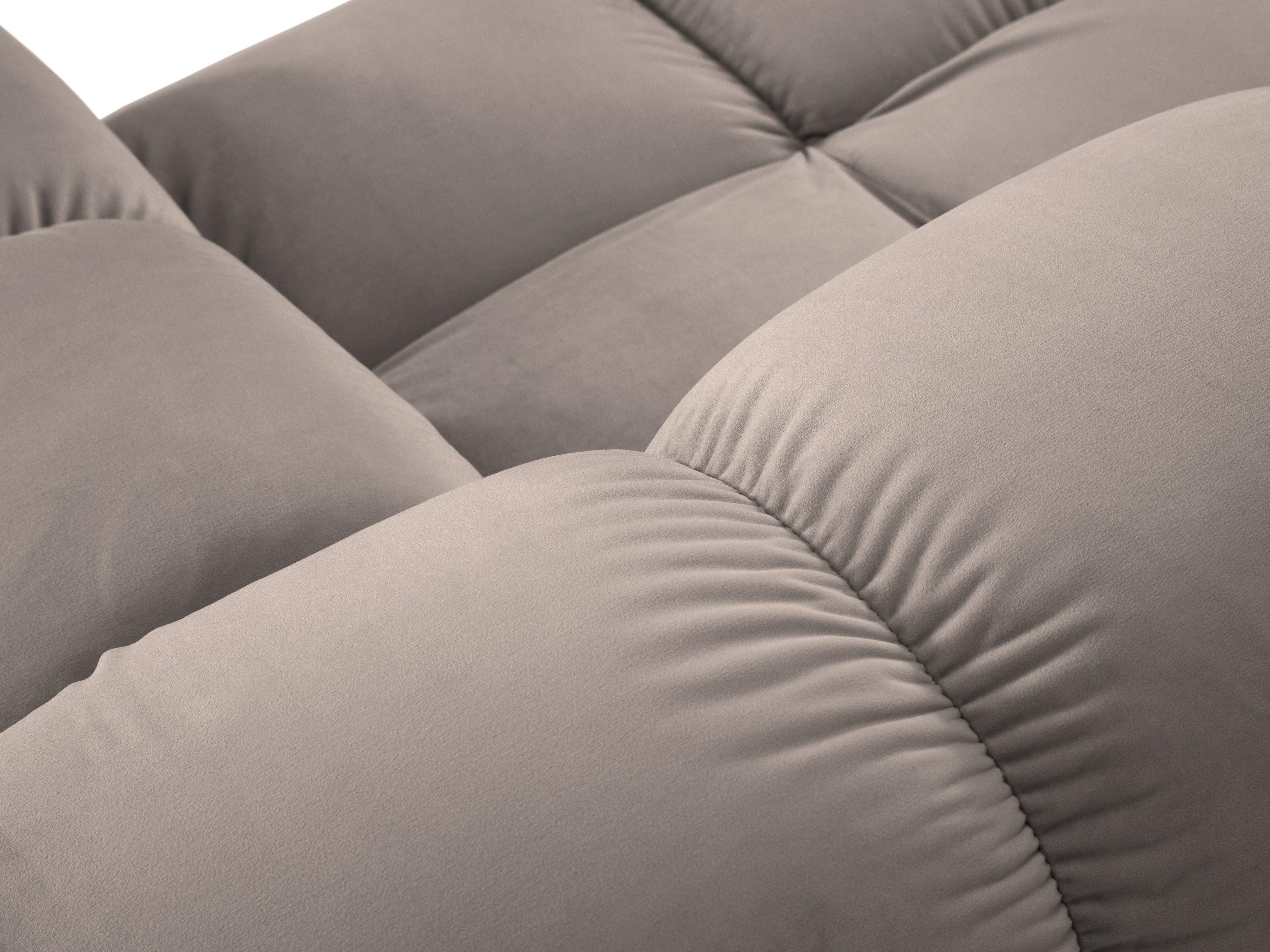 Sofa modułowa aksamitna lewostronna 4-osobowa TROPEA cappuccino Milo Casa    Eye on Design