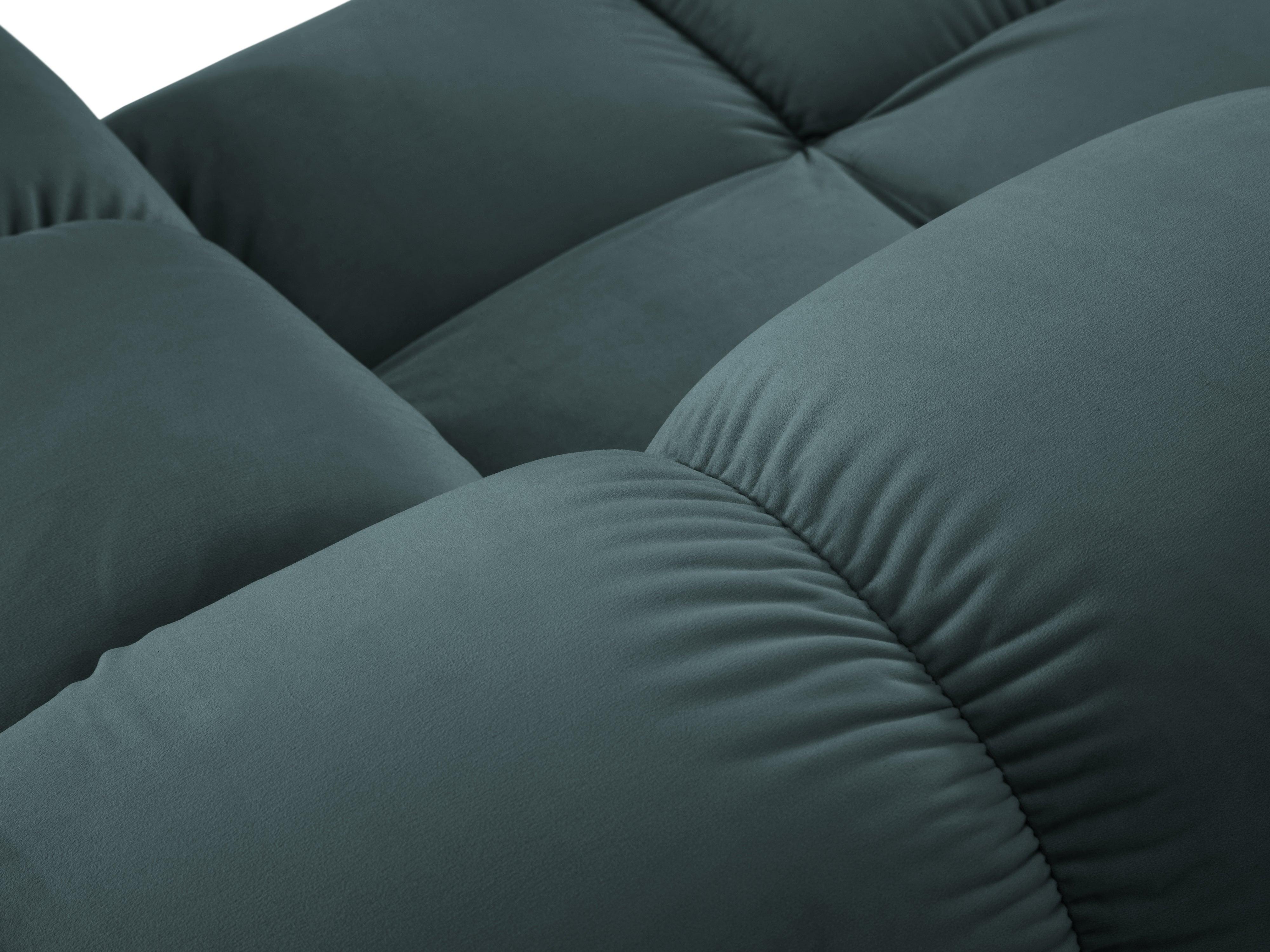 Sofa modułowa aksamitna lewostronna 4-osobowa TROPEA petrol Milo Casa    Eye on Design