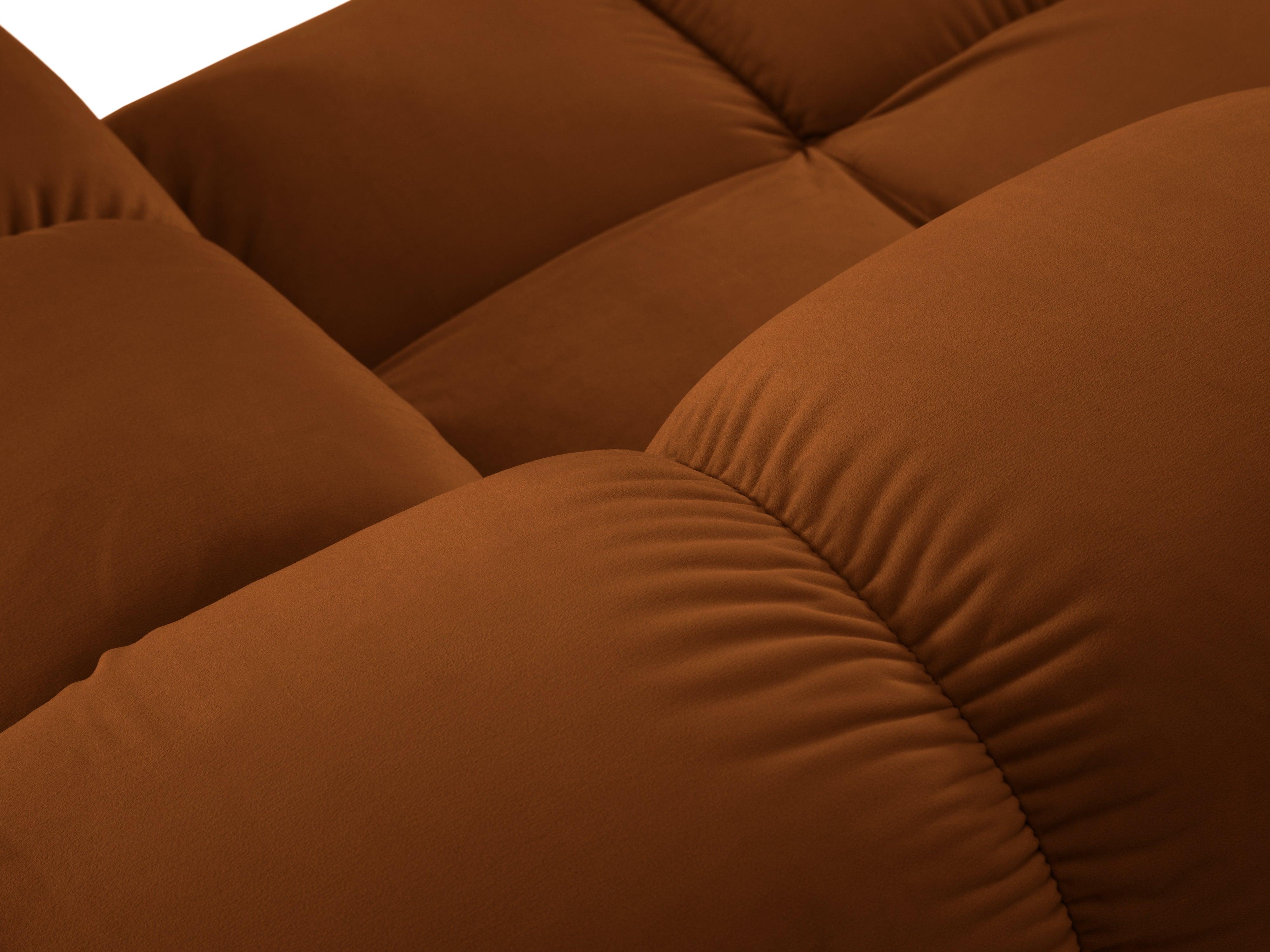 Sofa modułowa aksamitna lewostronna 4-osobowa TROPEA terracotta Milo Casa    Eye on Design