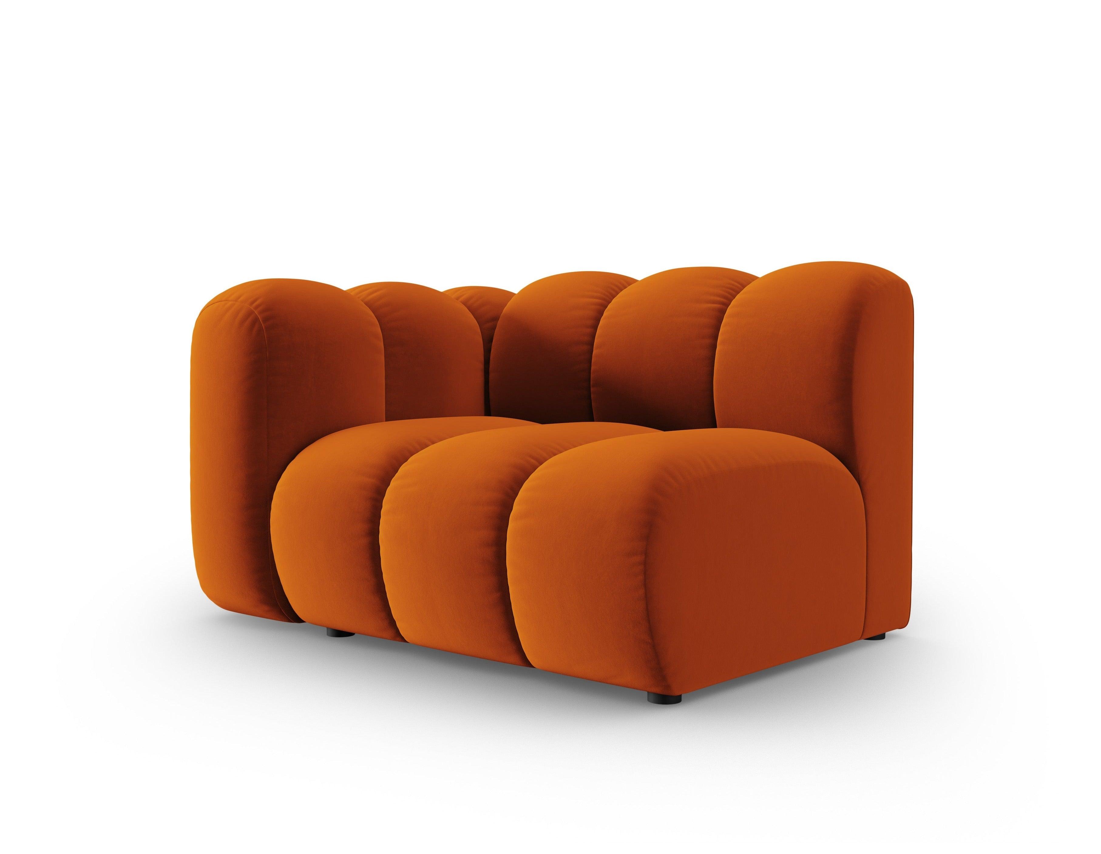 Sofa modułowa aksamitna lewostronna SKYLER ceglany - element końcowy Interieurs 86    Eye on Design