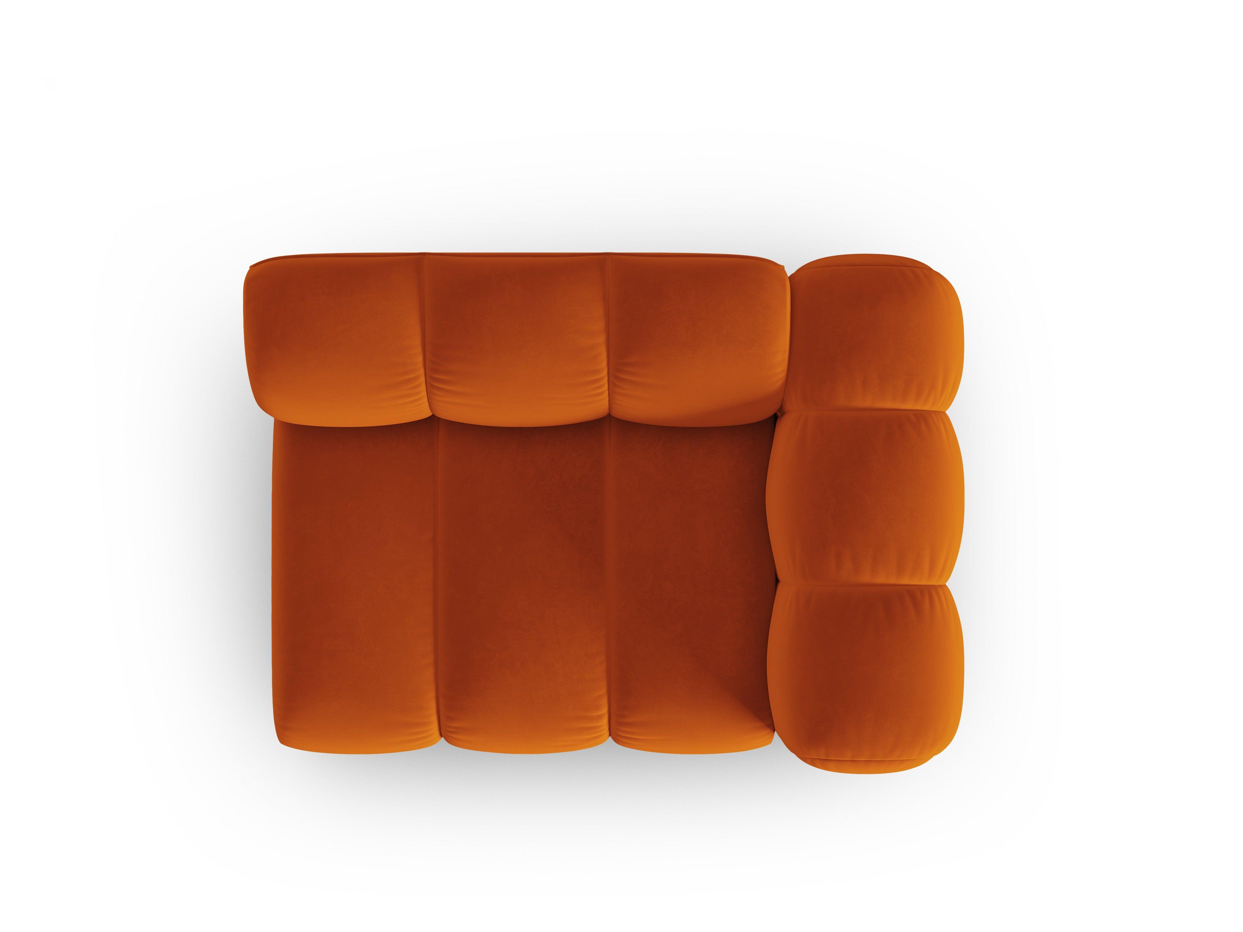 Sofa modułowa aksamitna prawostronna SKYLER ceglany - element końcowy Interieurs 86    Eye on Design