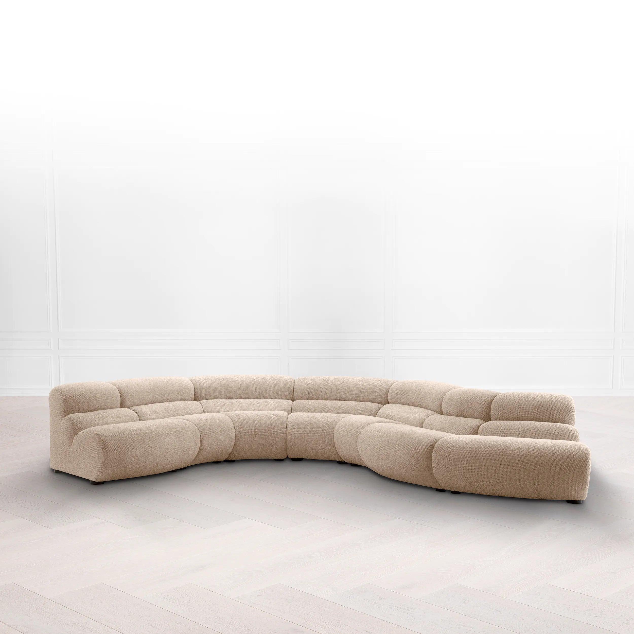 Sofa modułowa LINDAU - narożnik wewnętrzny piaskowy Eichholtz    Eye on Design