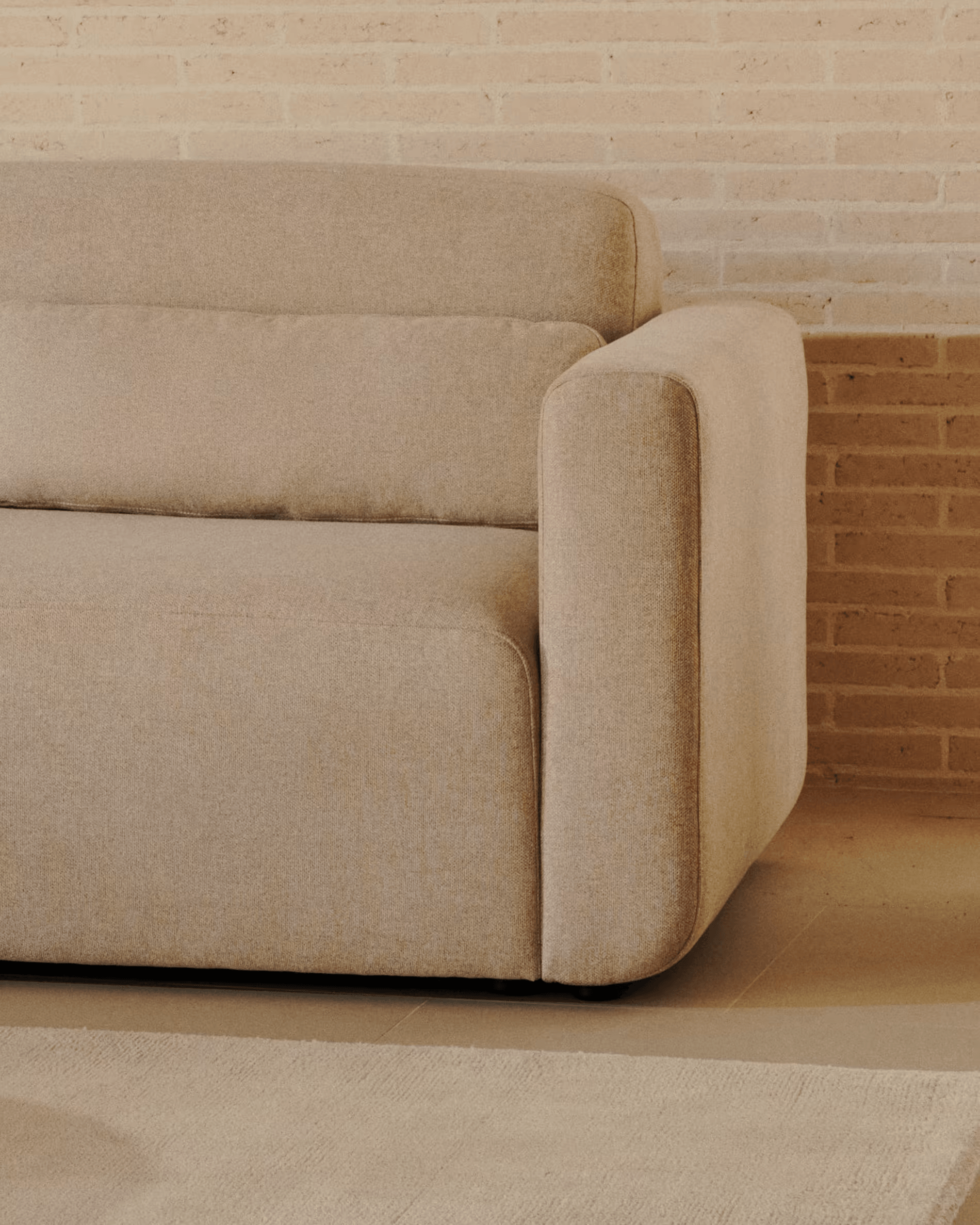 Sofa modułowa NEOM - podłokietnik beżowy La Forma    Eye on Design