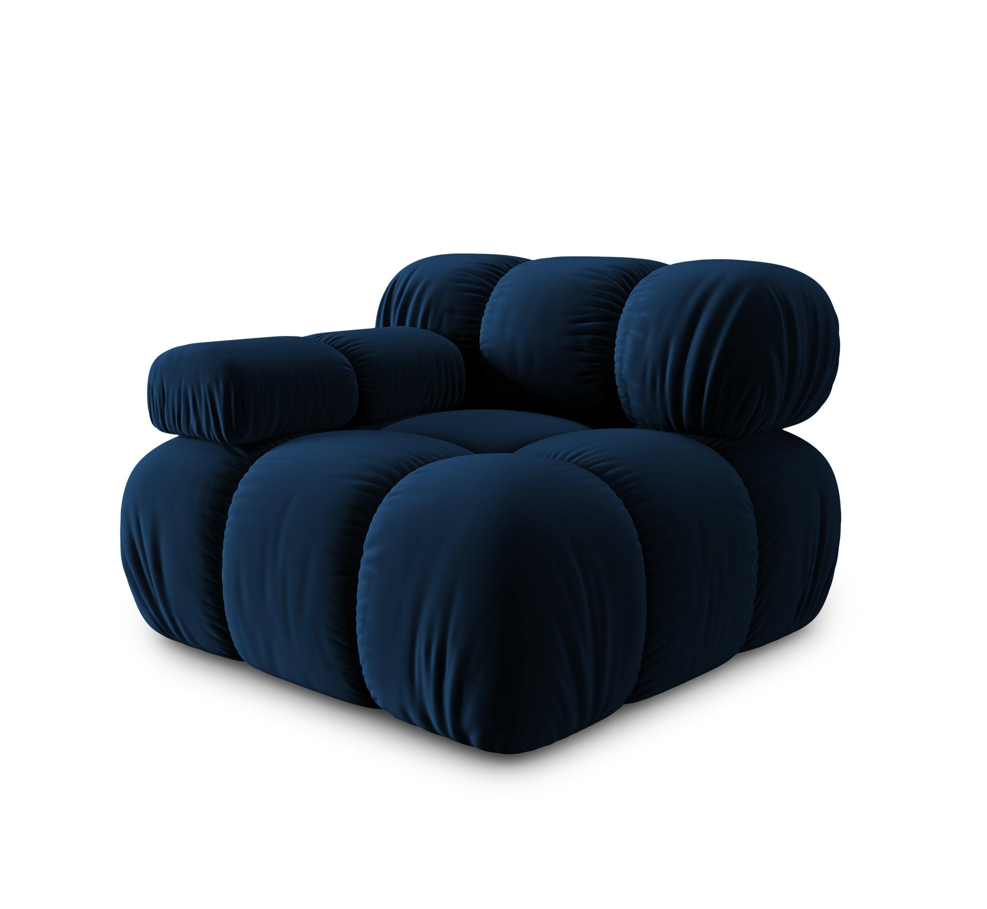 Sofa modułowa TROPEA - moduł lewostronny granat królewski Milo Casa    Eye on Design