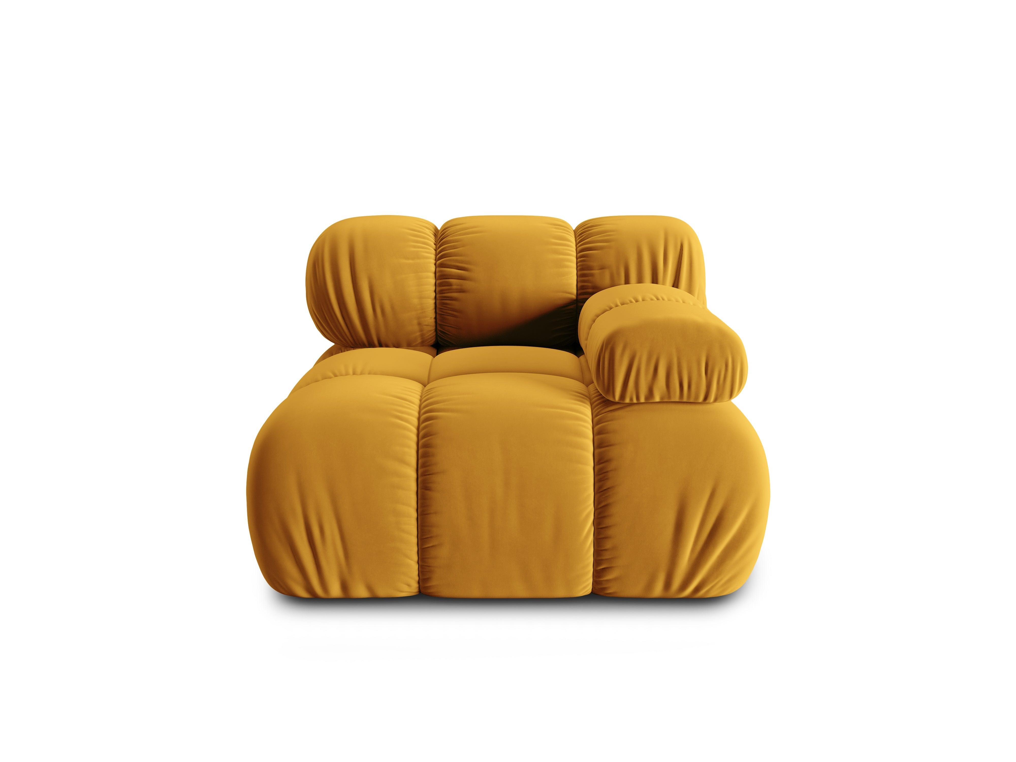 Sofa modułowa TROPEA - moduł prawostronny musztardowy Milo Casa    Eye on Design