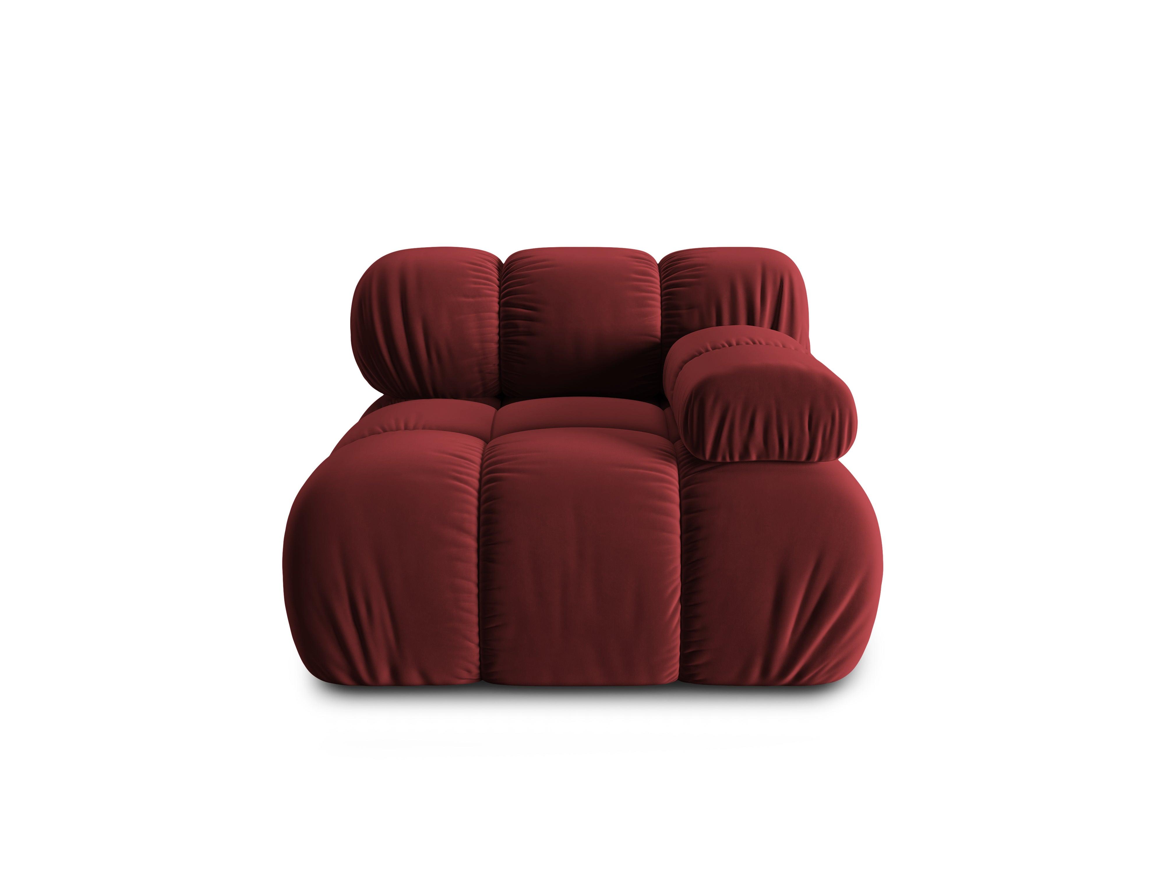 Sofa modułowa TROPEA - moduł prawostronny rubinowy Milo Casa    Eye on Design