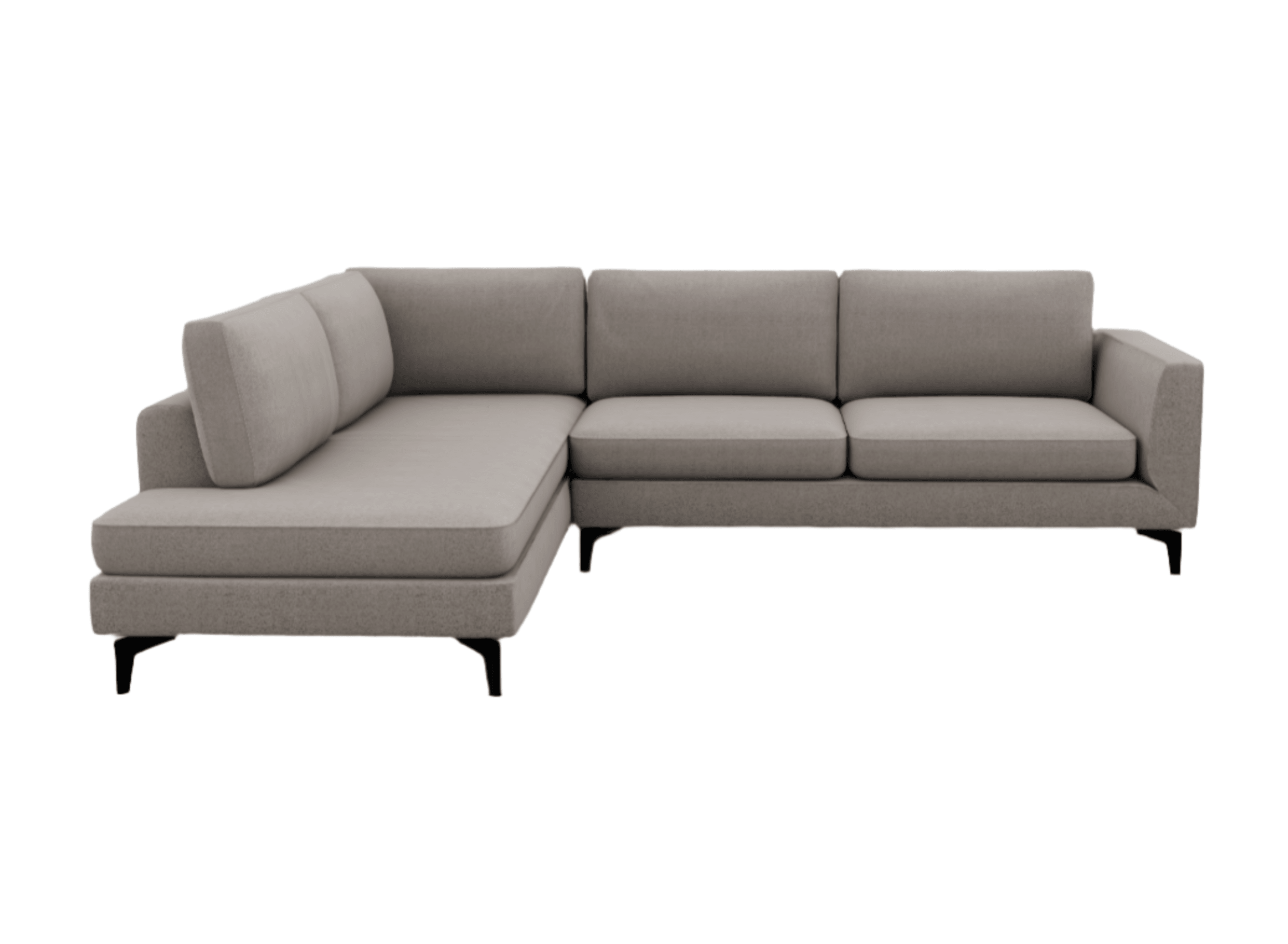 Sofa narożna lewostronna CARRÉ metalowa podstawa Calligaris    Eye on Design