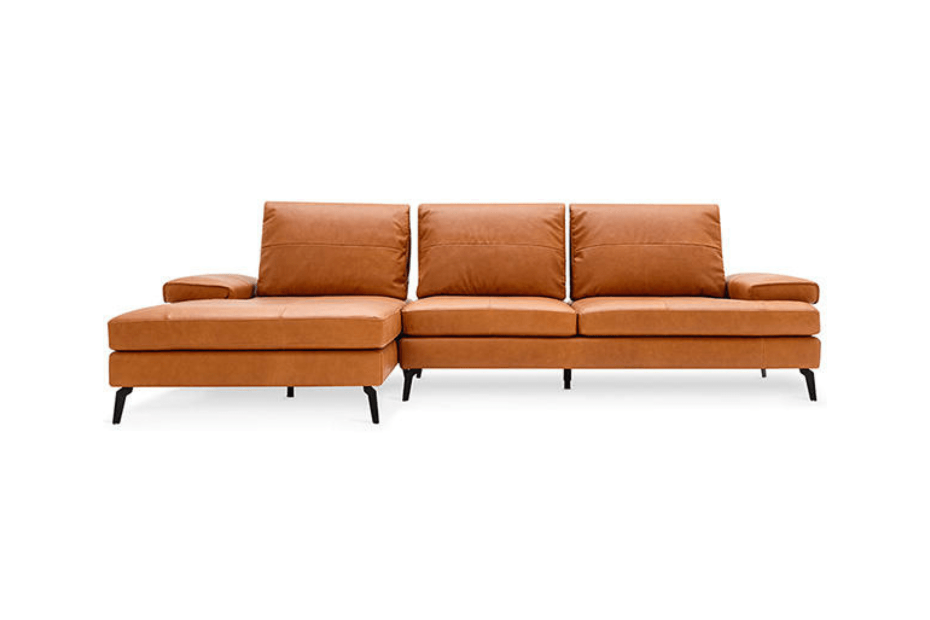 Sofa narożna lewostronna LANDA czarna podstawa Calligaris    Eye on Design