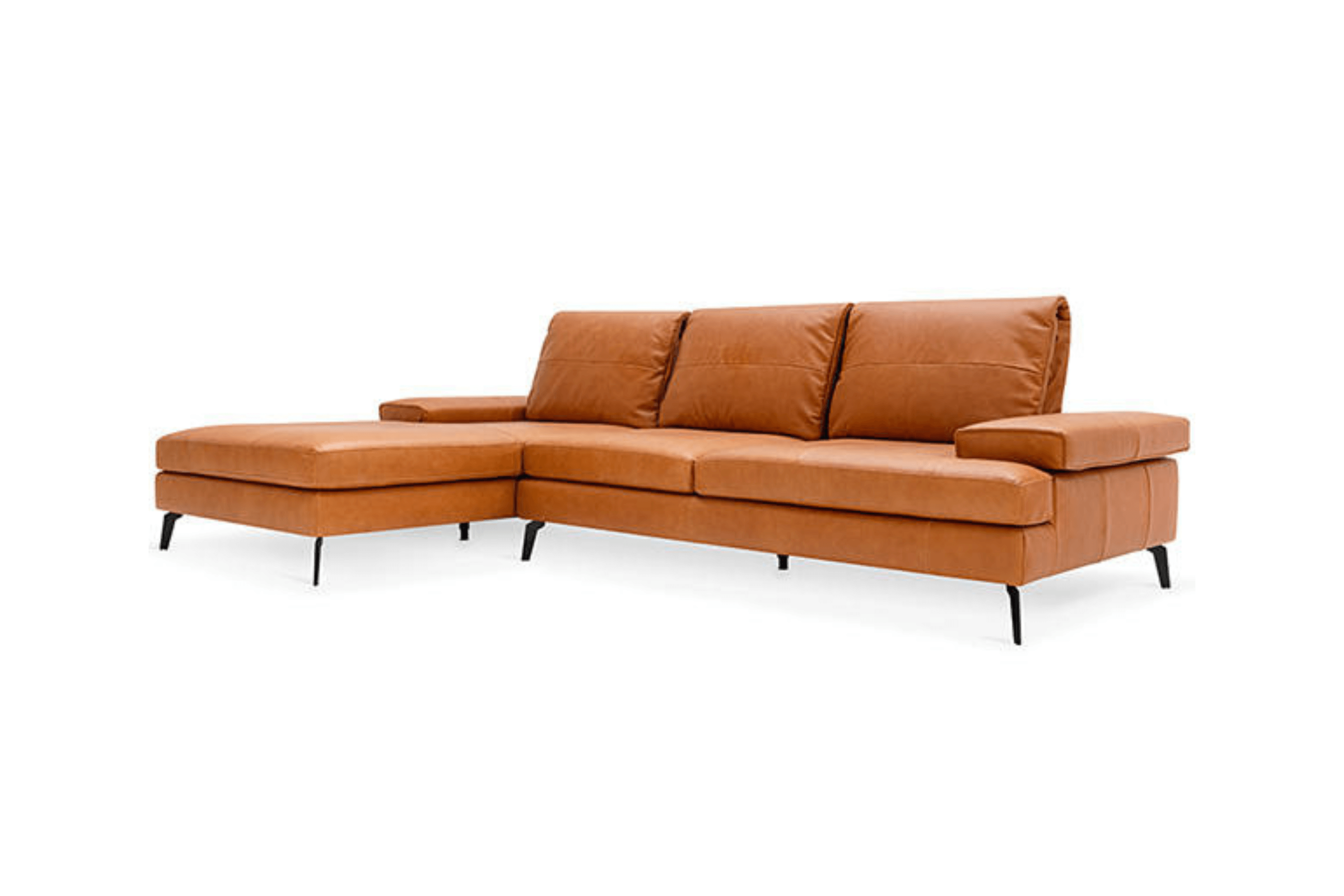 Sofa narożna lewostronna LANDA czarna podstawa Calligaris    Eye on Design