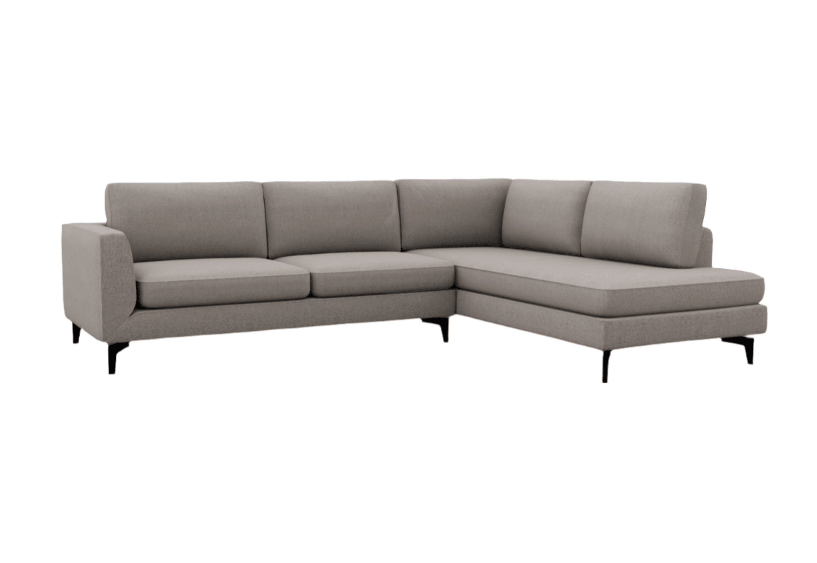 Sofa narożna prawostronna CARRÉ metalowa podstawa Calligaris    Eye on Design