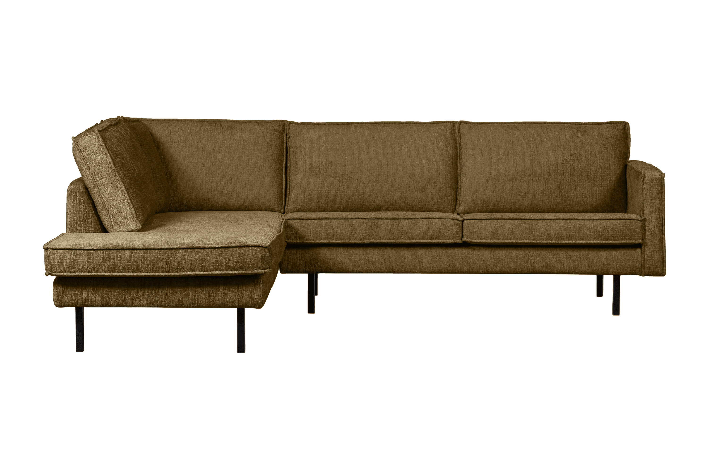 Sofa narożna welurowa lewostronna RODEO brązowy Be Pure    Eye on Design