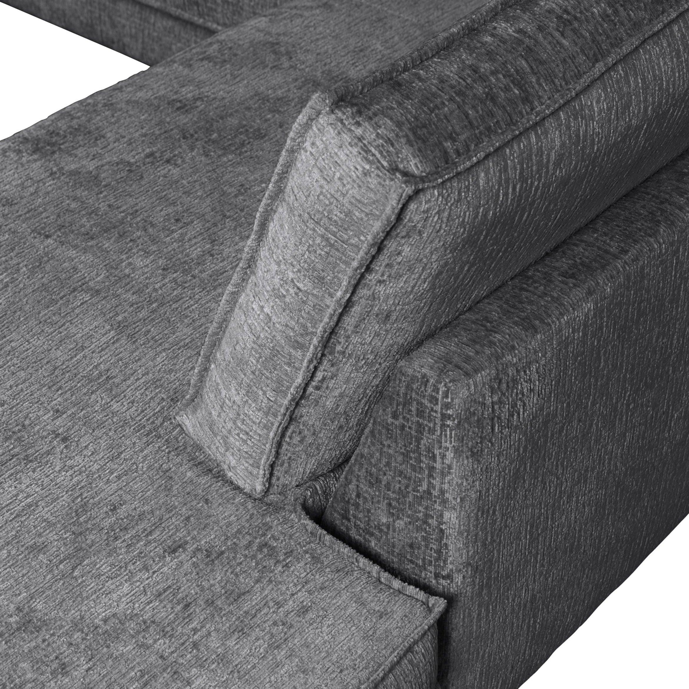 Sofa narożna welurowa lewostronna RODEO ciemnoszary Be Pure    Eye on Design