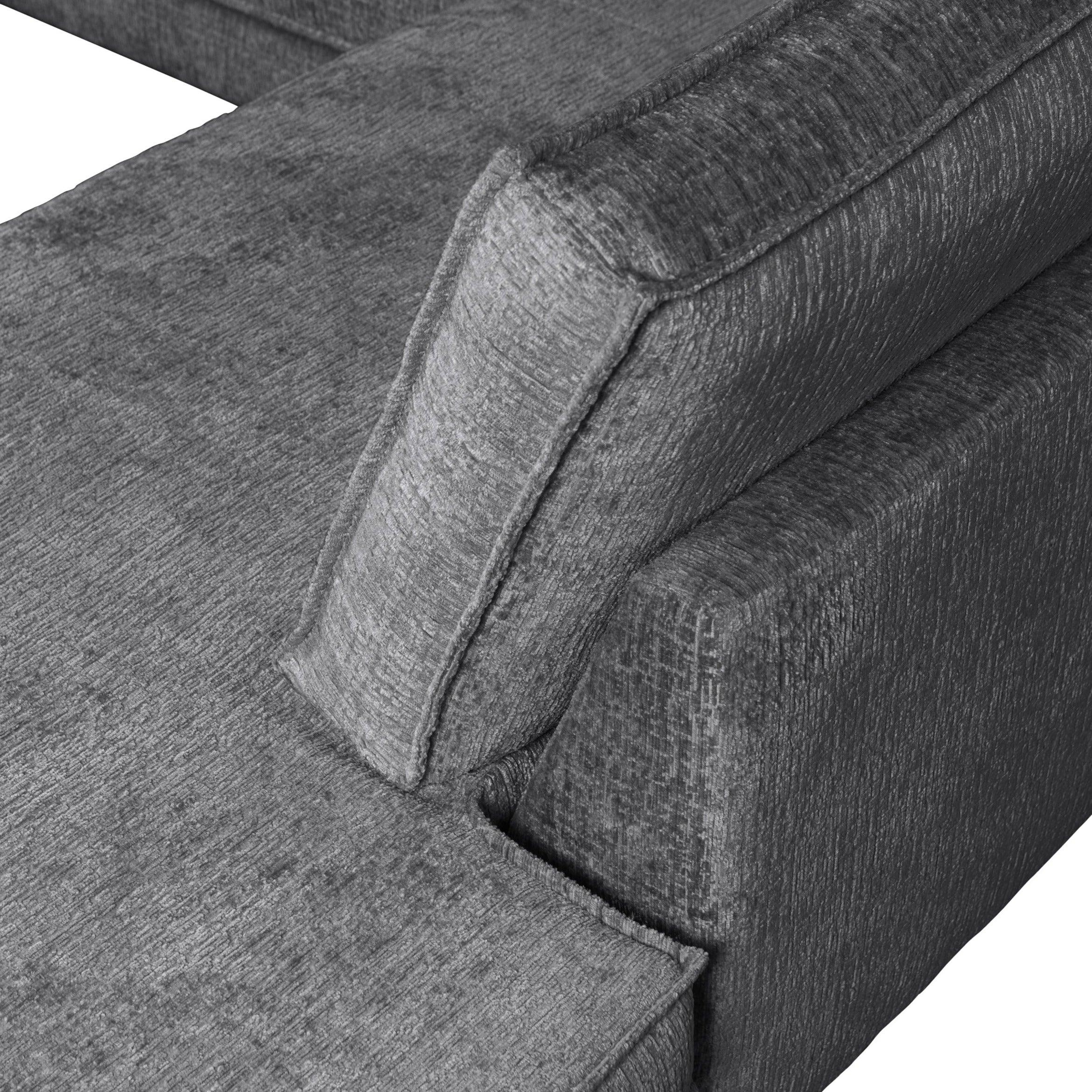 Sofa narożna welurowa prawostronna RODEO ciemnoszary Be Pure    Eye on Design