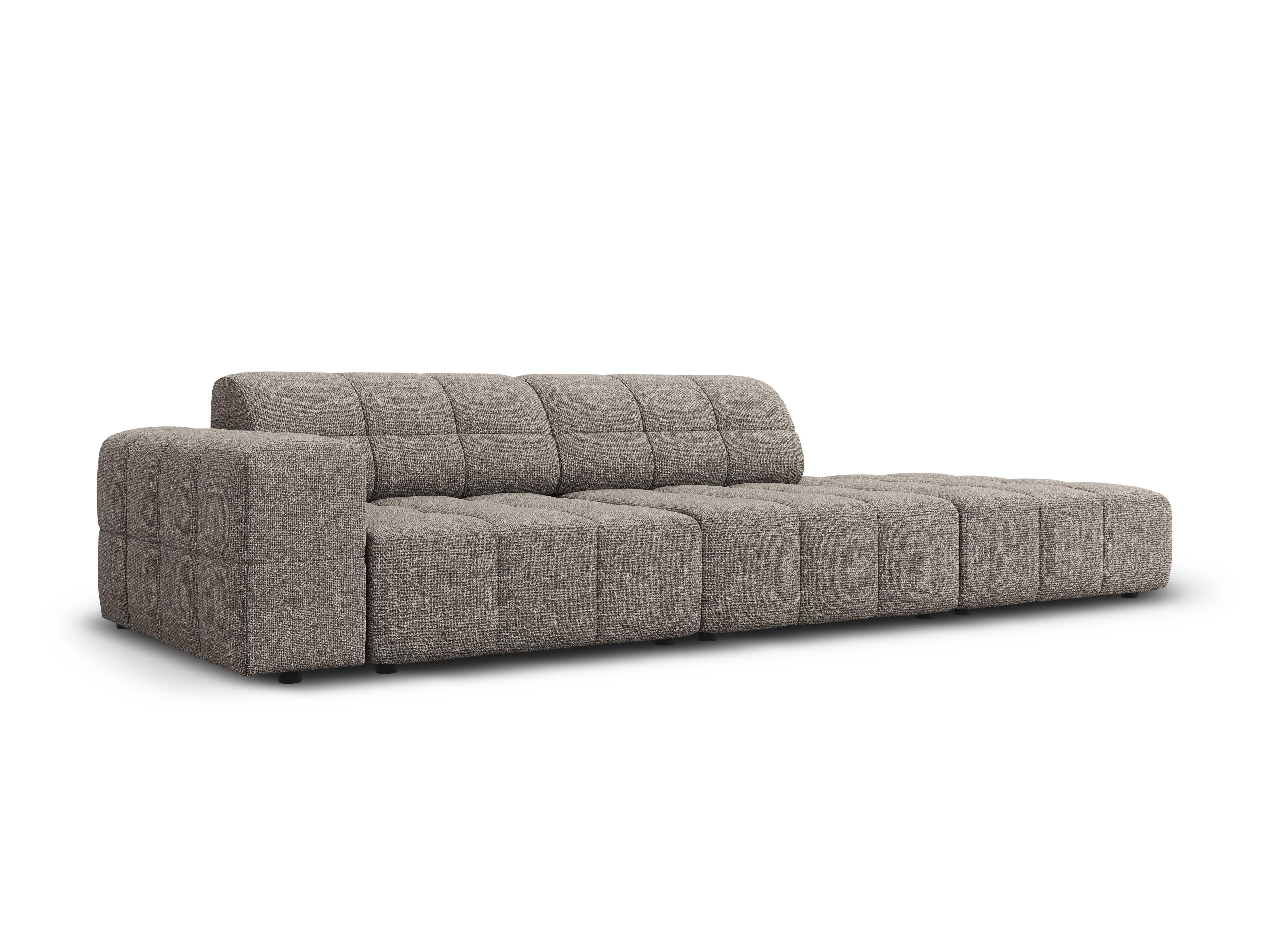 Sofa prawostronna 3-osobowa CHICAGO szary szenil Cosmopolitan Design    Eye on Design