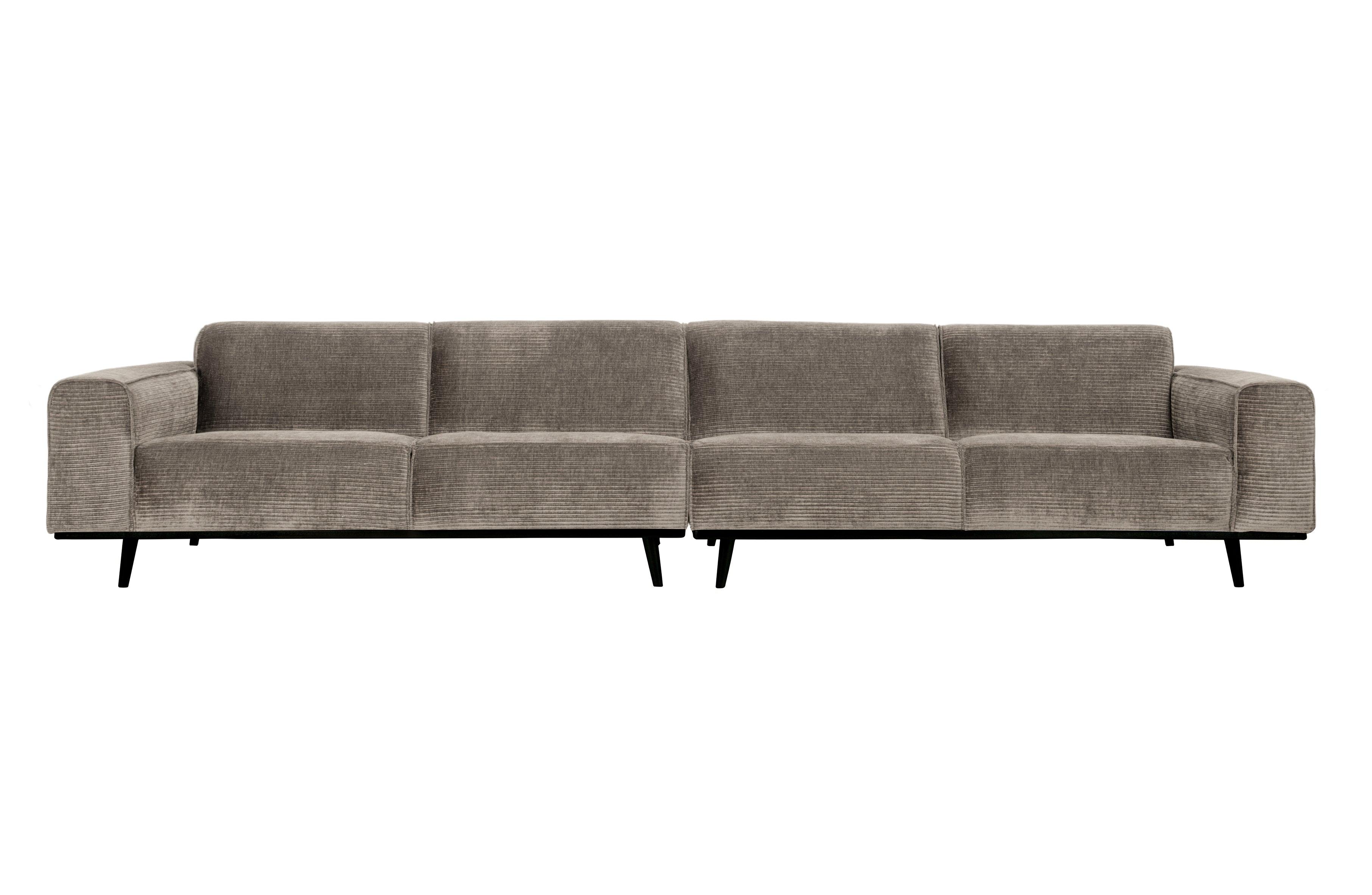 Sofa sztruksowa 4-osobowa STATEMENT beżowy Be Pure 372 cm   Eye on Design