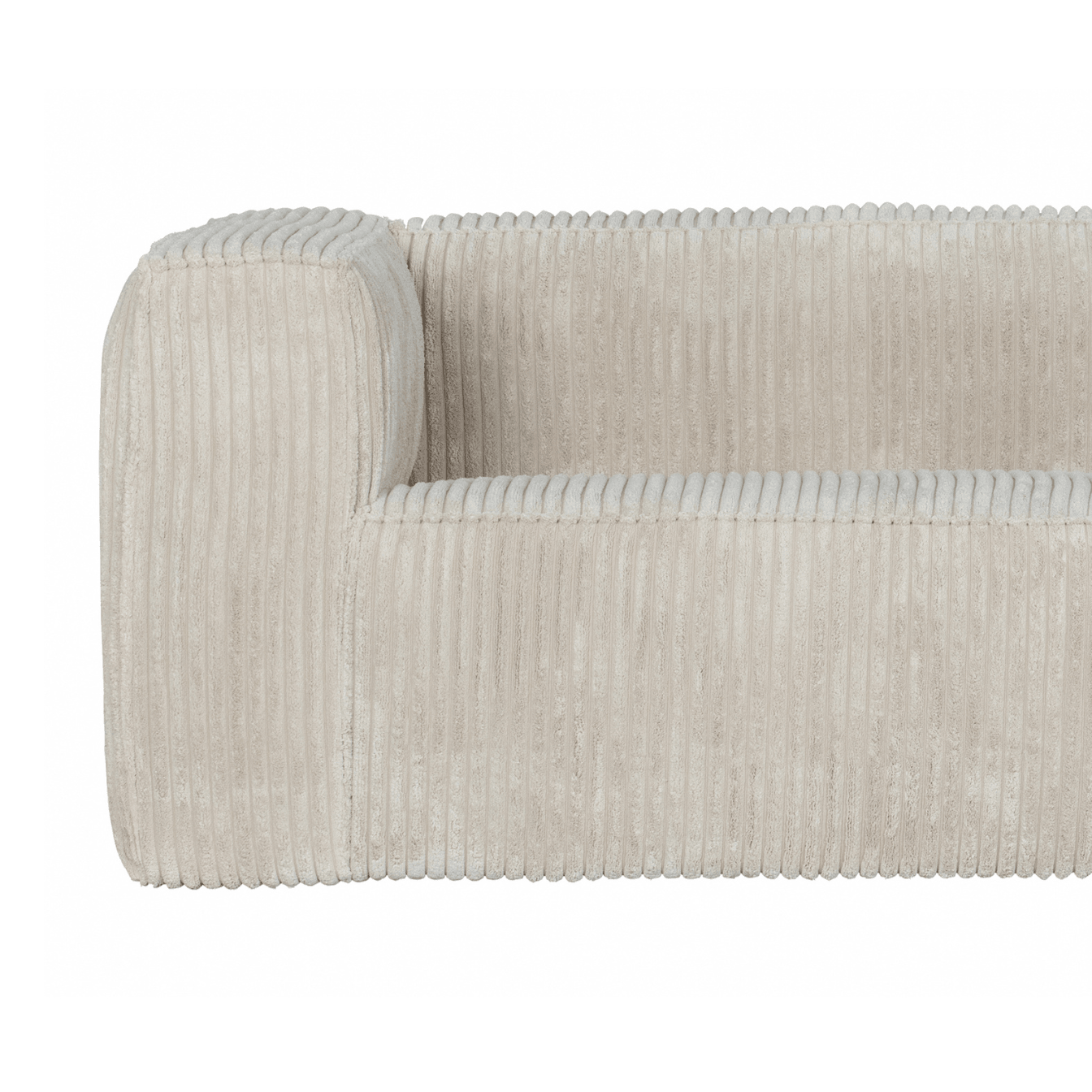 Sofa sztruksowa BEAN RIB jasnobeżowy Woood Exclusive    Eye on Design