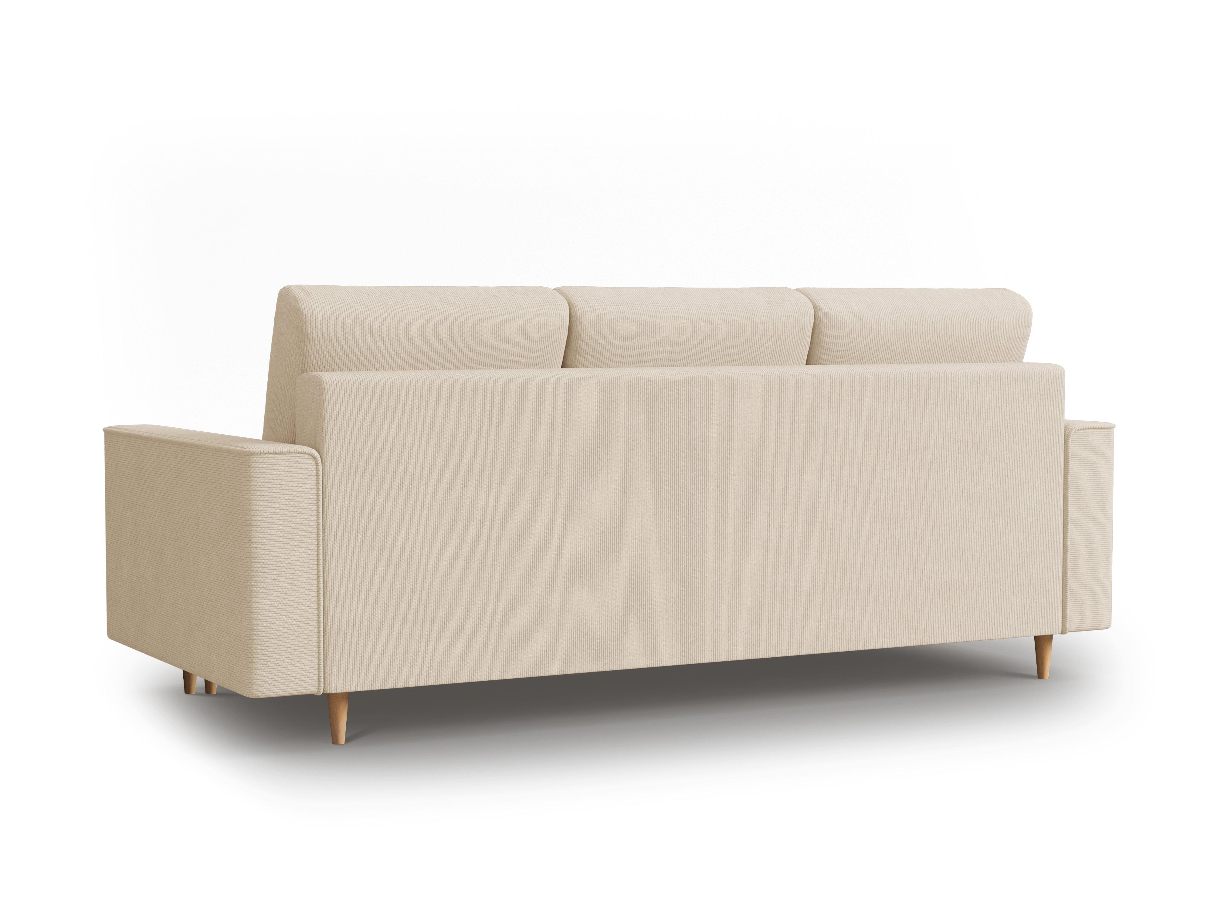 Sofa sztruksowa z funkcją spania CARTADERA beżowy Mazzini Sofas    Eye on Design