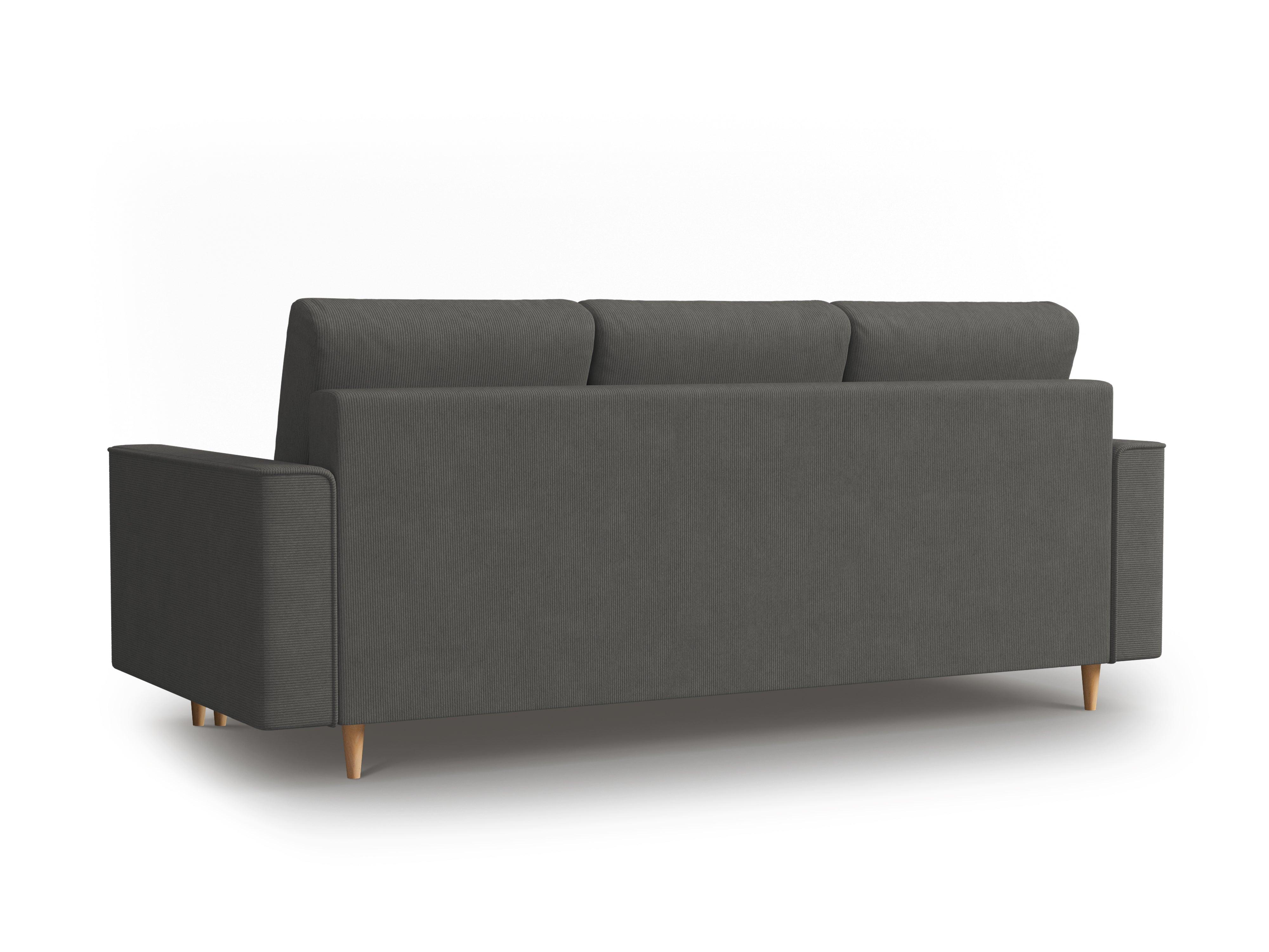 Sofa sztruksowa z funkcją spania CARTADERA ciemnoszary Mazzini Sofas    Eye on Design