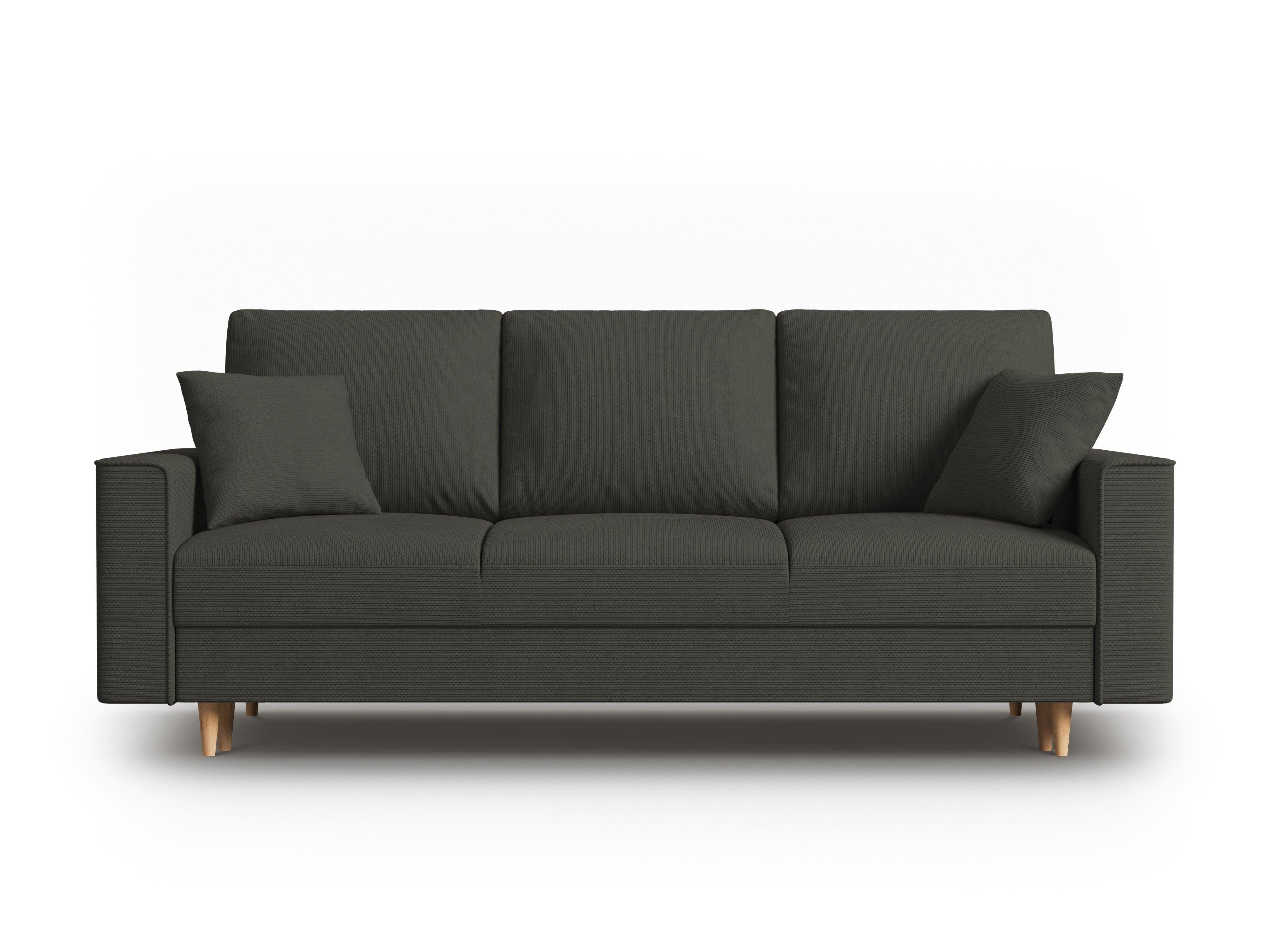 Sofa sztruksowa z funkcją spania CARTADERA czarny Mazzini Sofas    Eye on Design