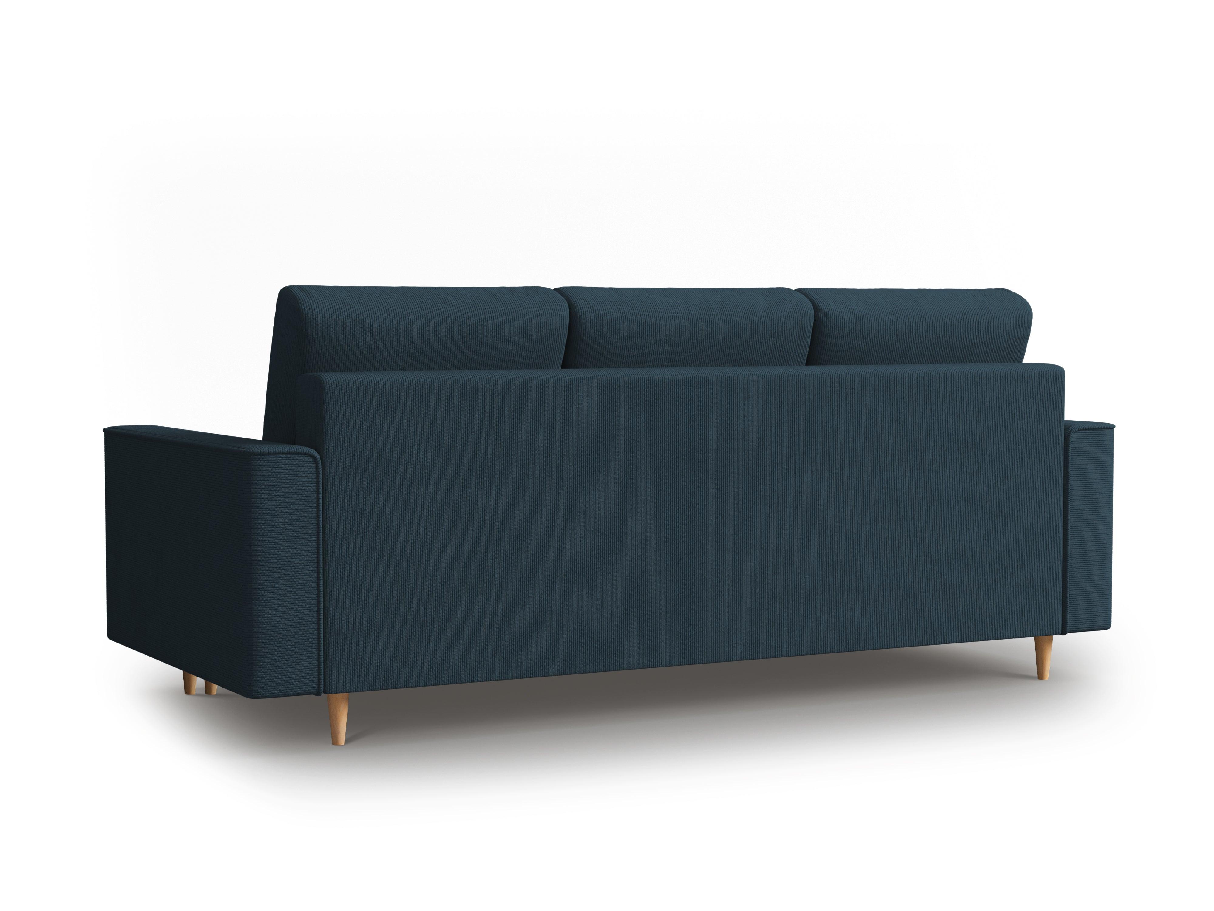 Sofa sztruksowa z funkcją spania CARTADERA granatowy Mazzini Sofas    Eye on Design