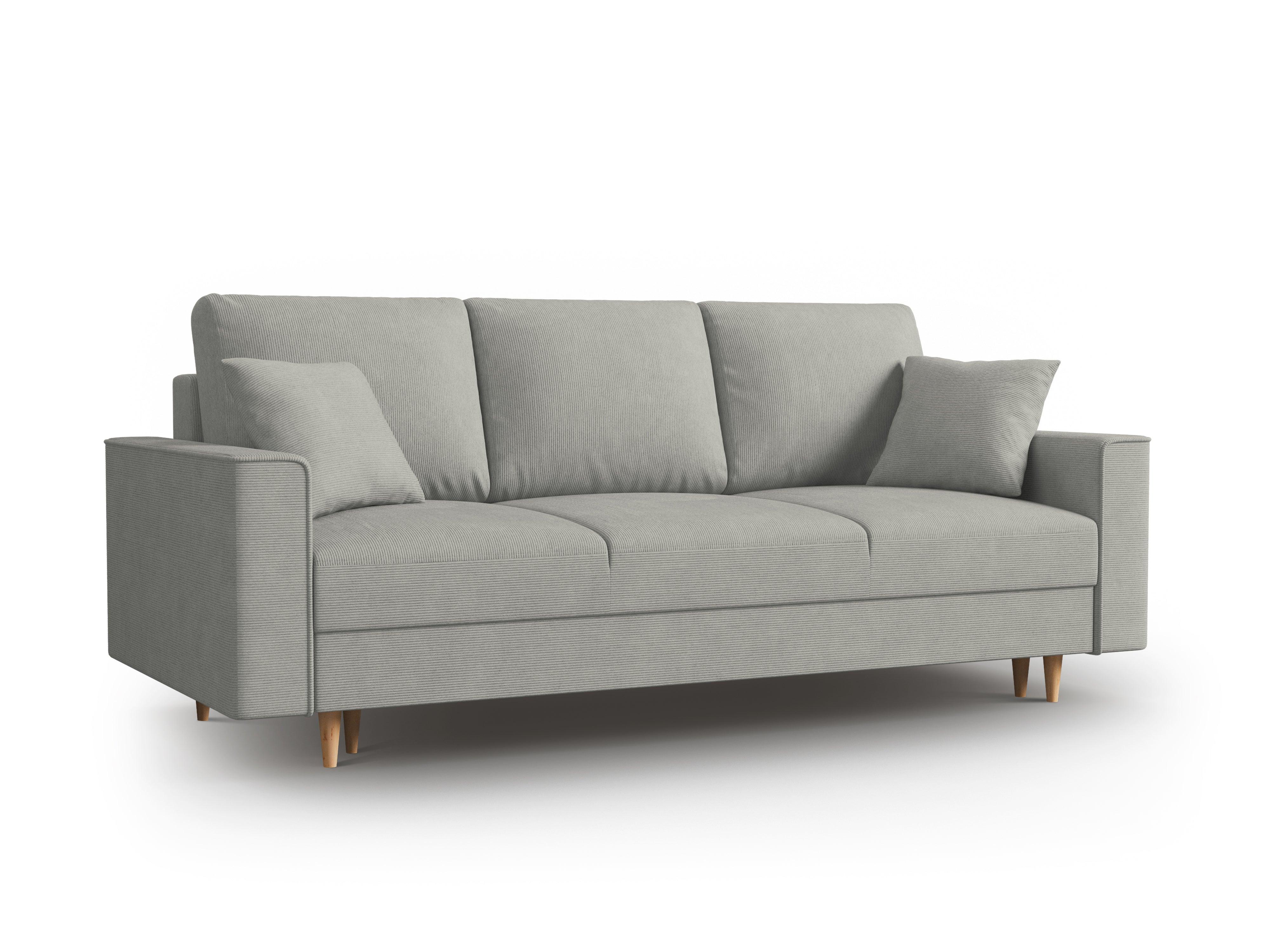 Sofa sztruksowa z funkcją spania CARTADERA jasnoszary Mazzini Sofas    Eye on Design