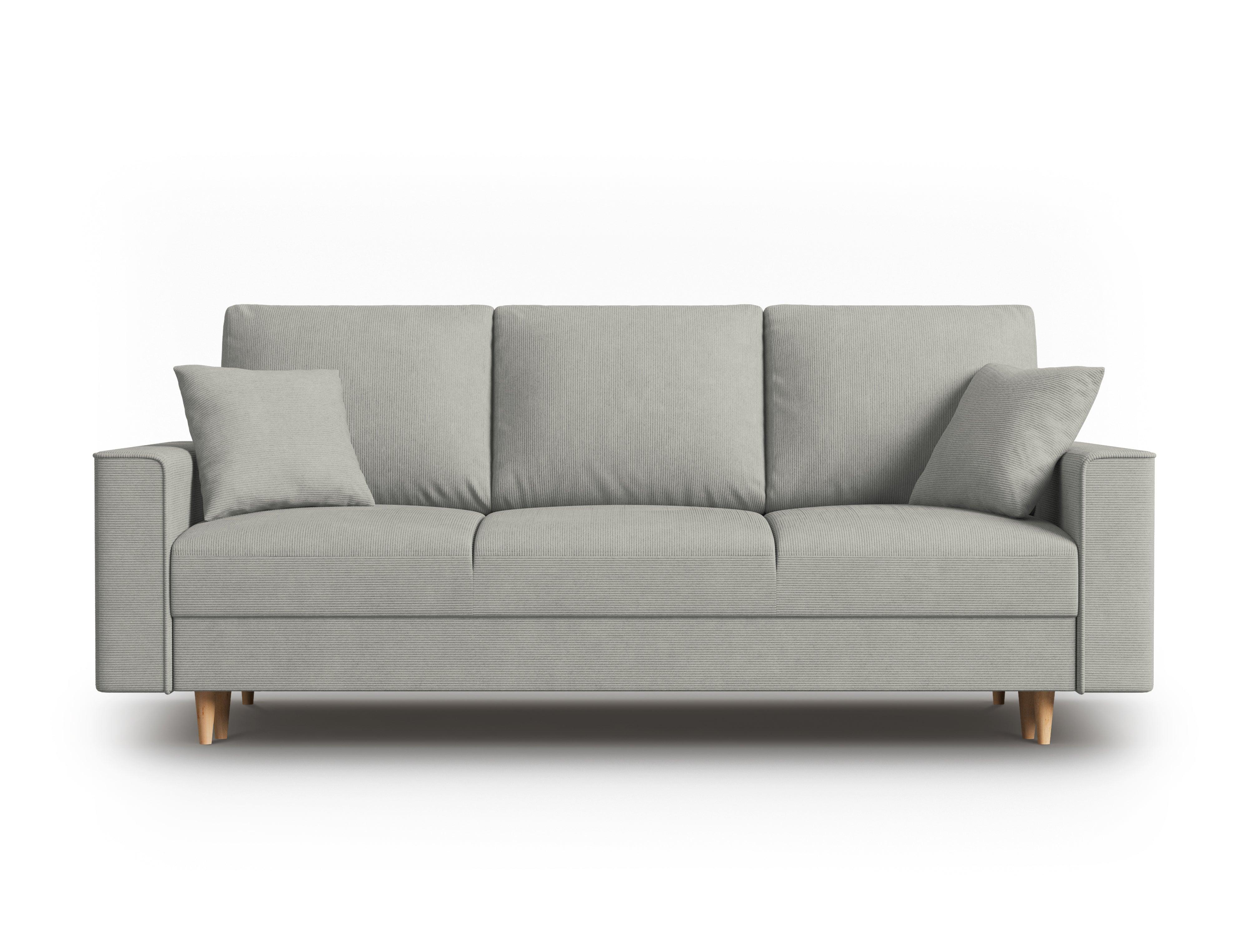 Sofa sztruksowa z funkcją spania CARTADERA jasnoszary Mazzini Sofas    Eye on Design