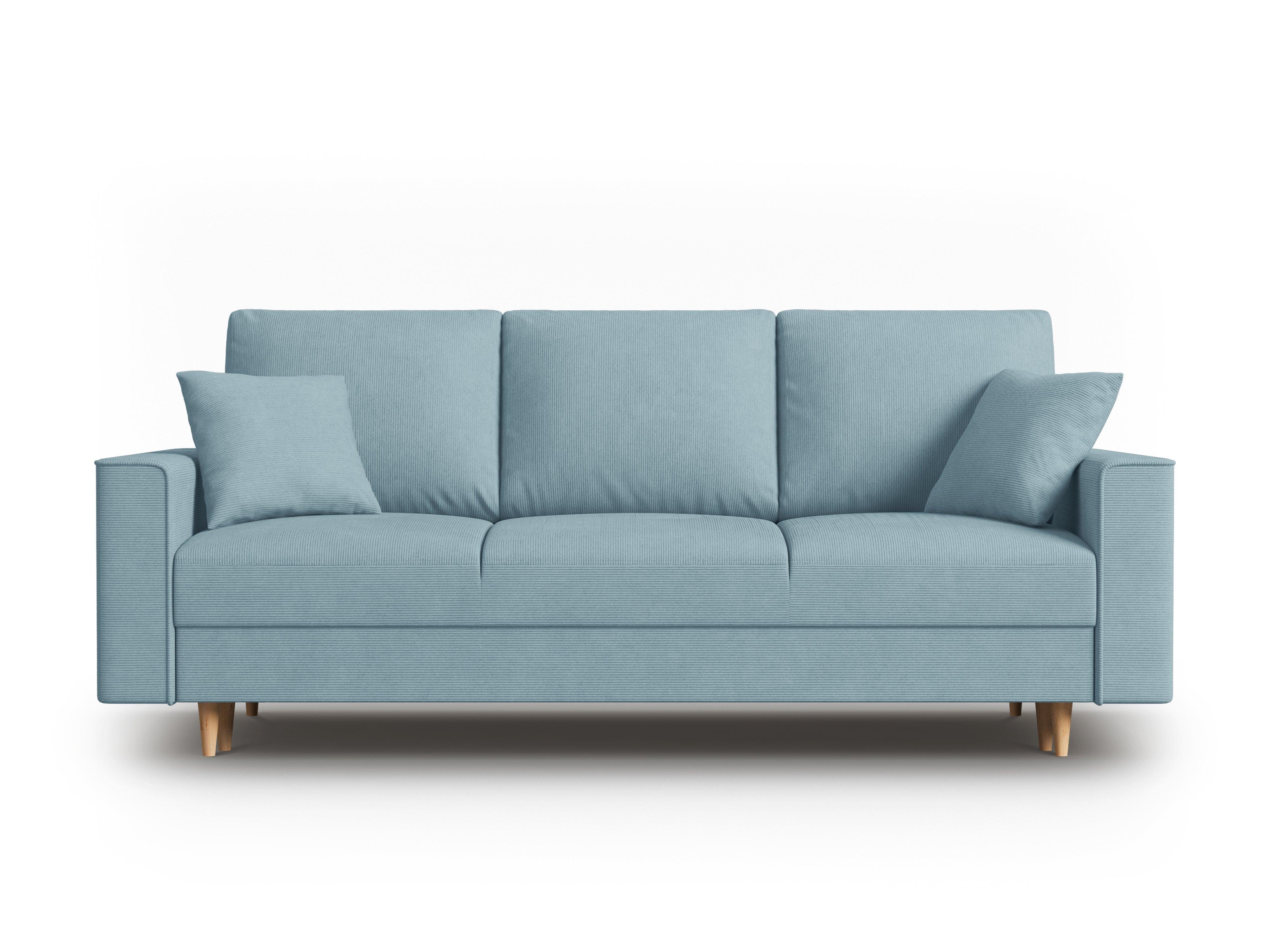 Sofa sztruksowa z funkcją spania CARTADERA niebieski Mazzini Sofas    Eye on Design