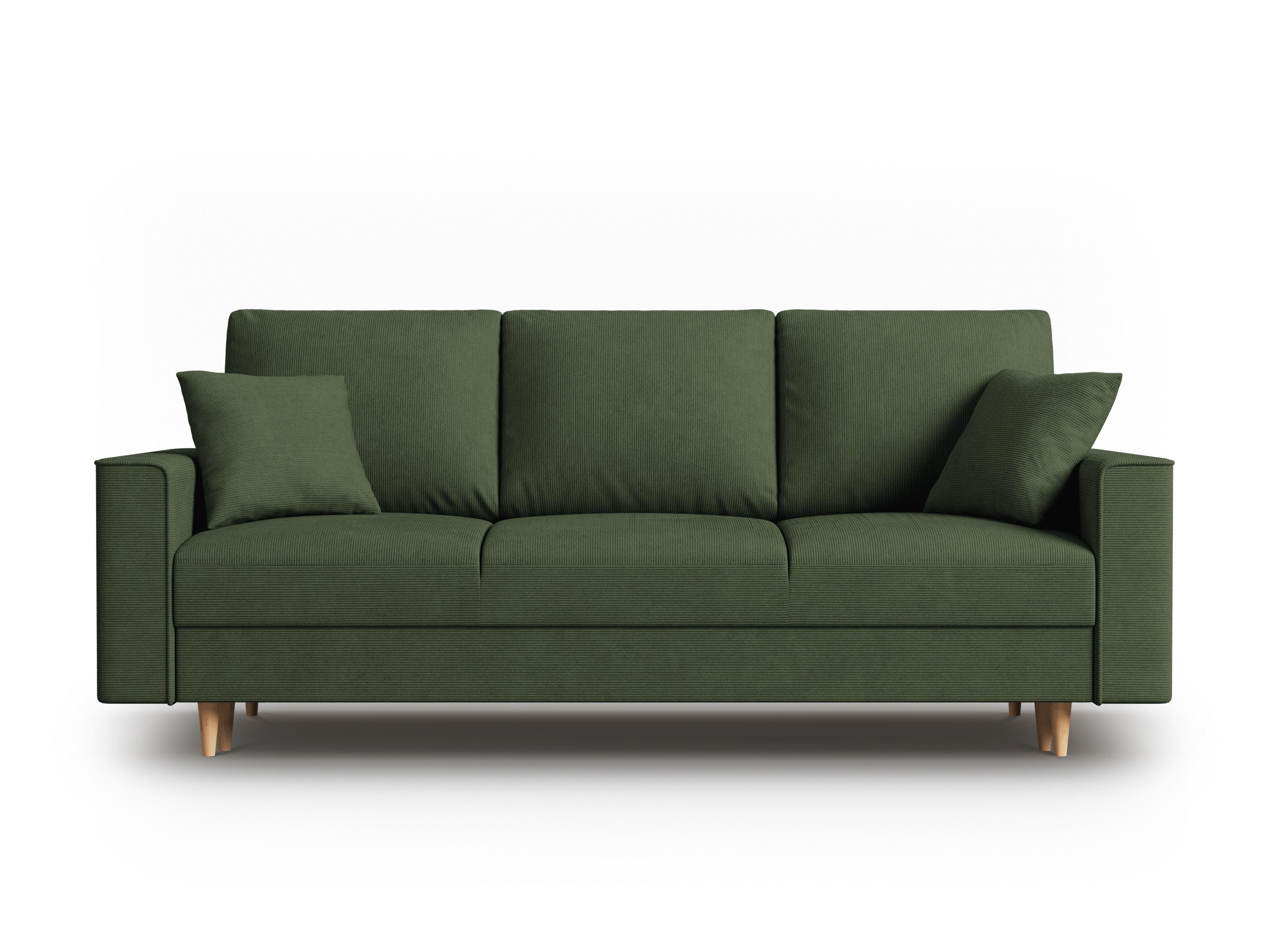 Sofa sztruksowa z funkcją spania CARTADERA zielony Mazzini Sofas    Eye on Design