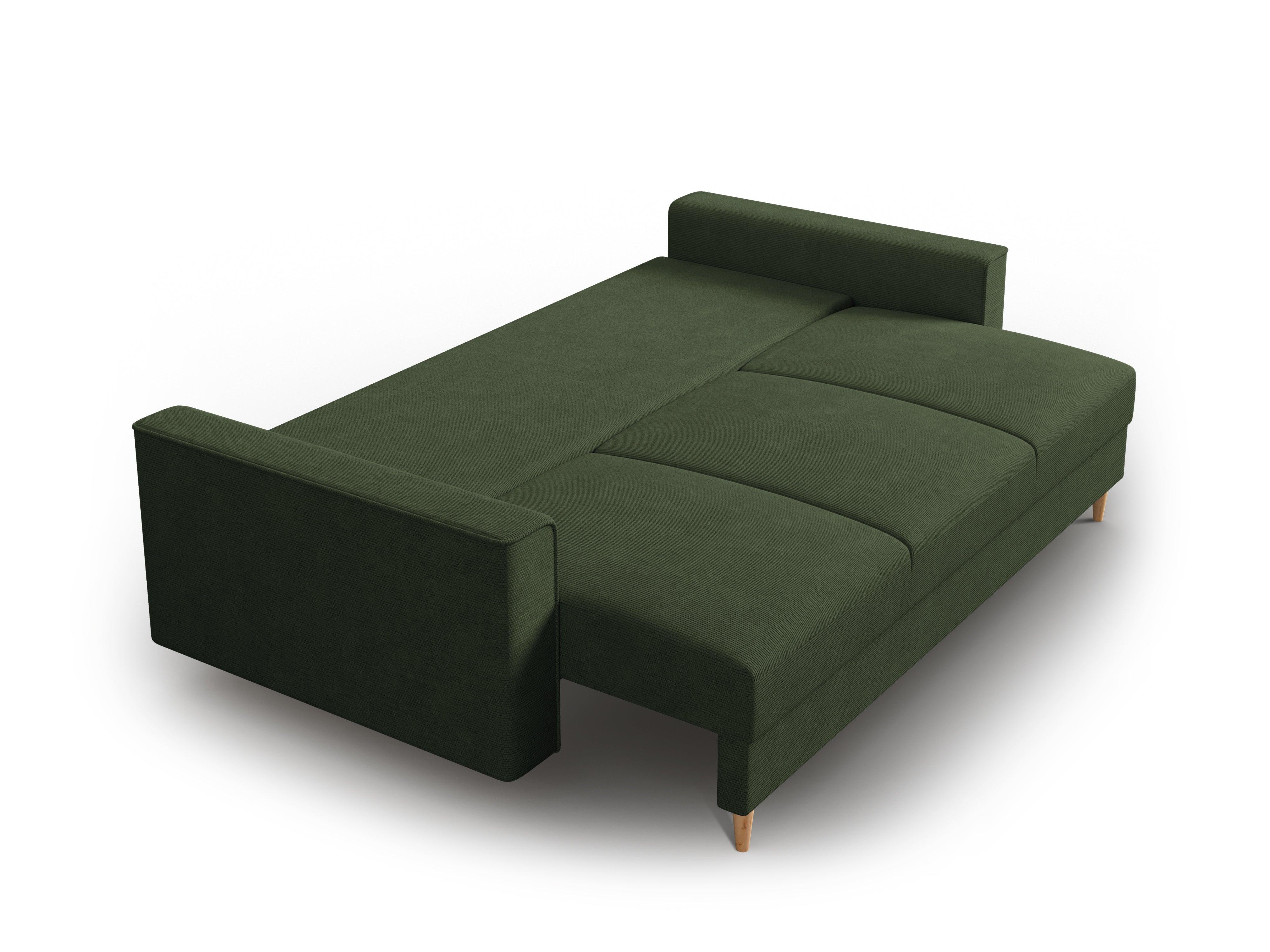 Sofa sztruksowa z funkcją spania CARTADERA zielony Mazzini Sofas    Eye on Design