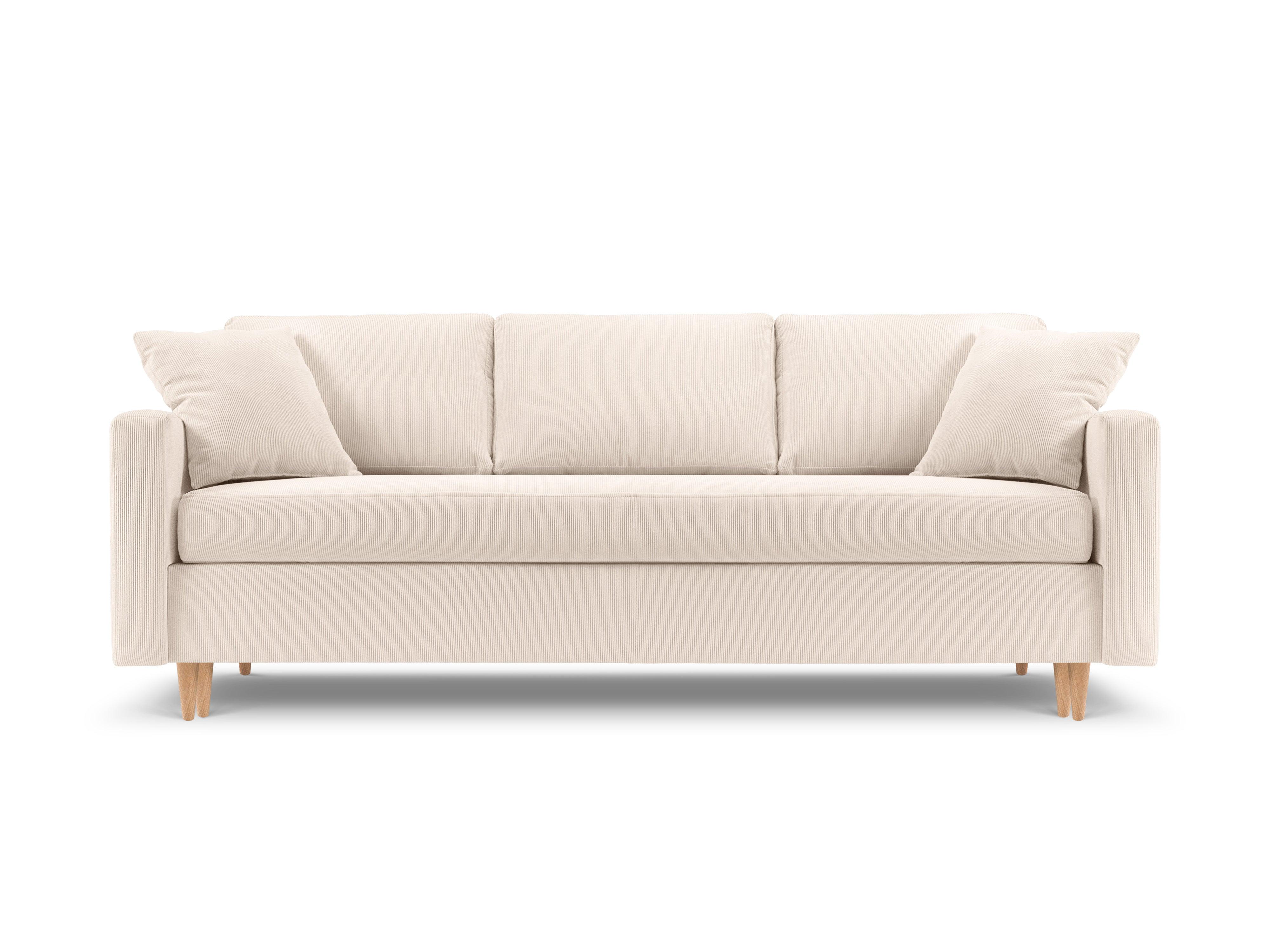 Sofa sztruksowa z funkcją spania ROSE beżowy Mazzini Sofas    Eye on Design