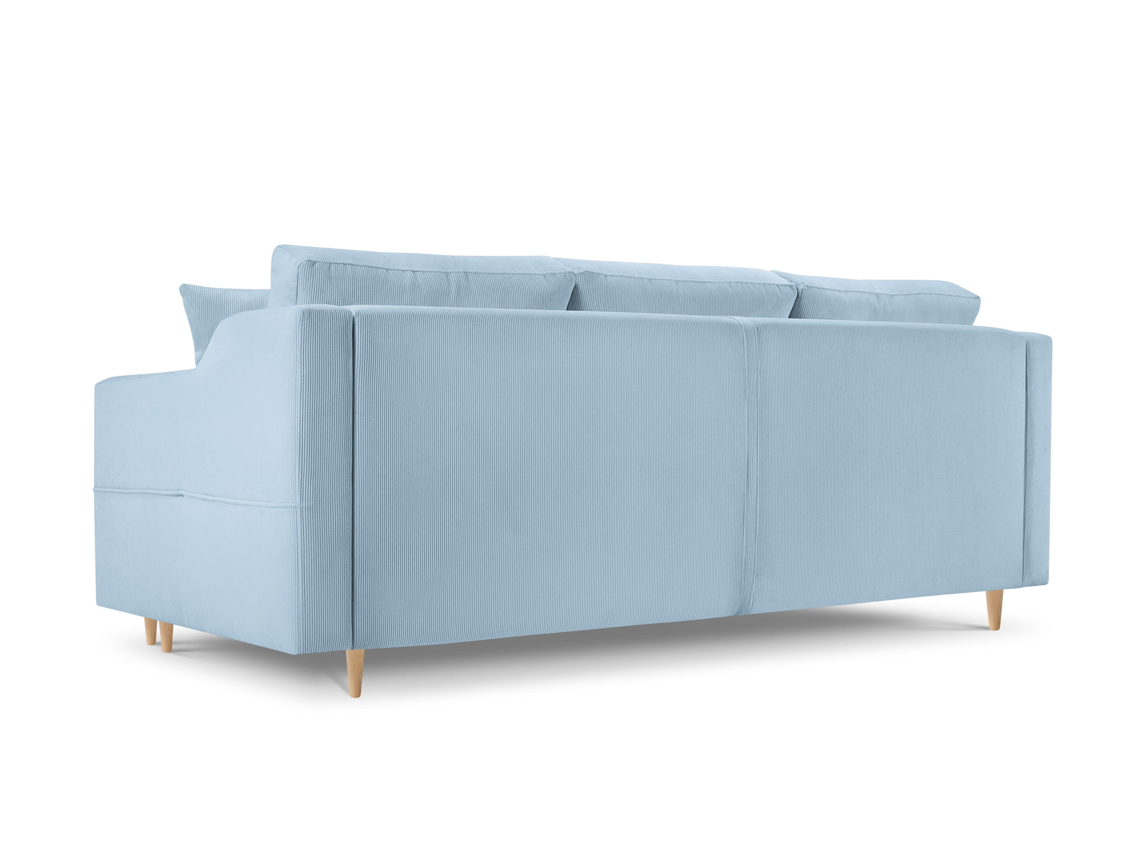 Sofa sztruksowa z funkcją spania ROSE jasnoniebieski Mazzini Sofas    Eye on Design