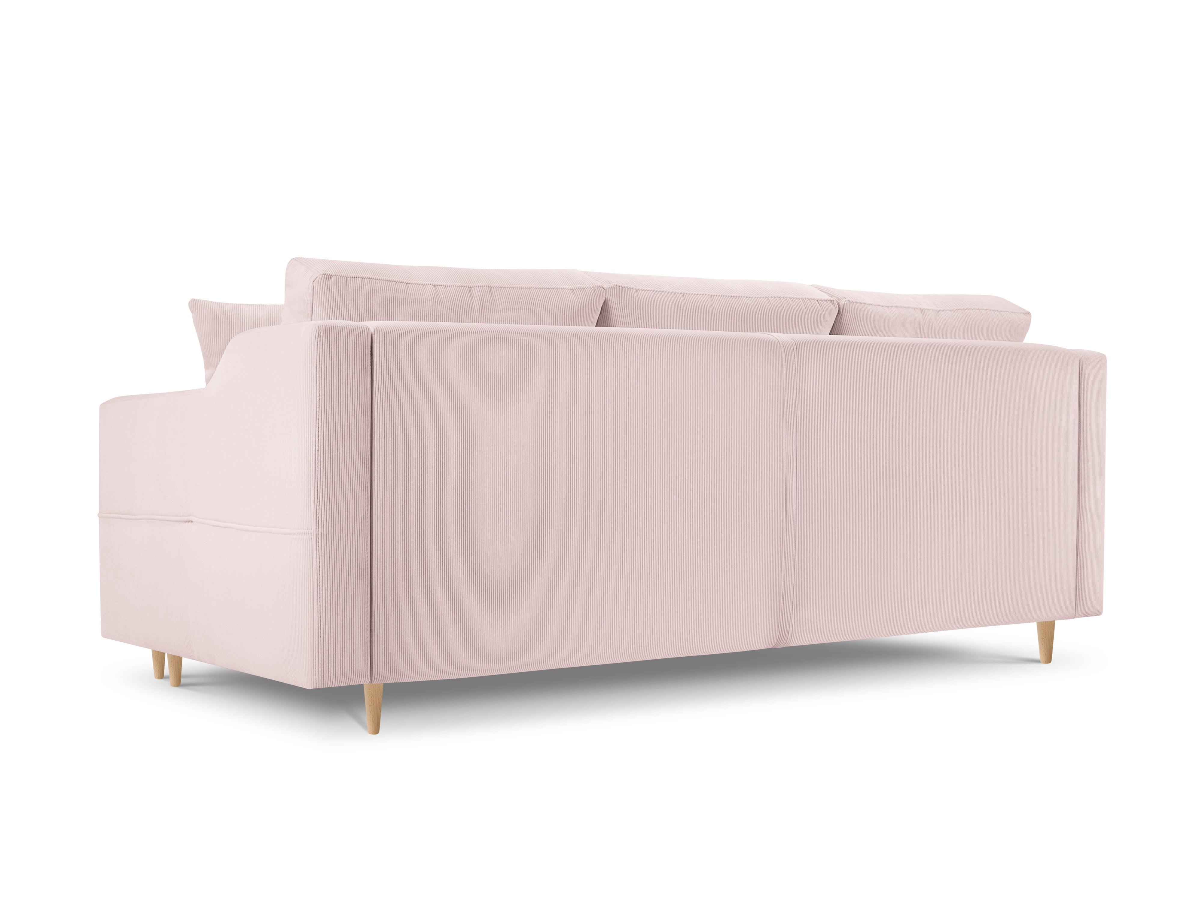 Sofa sztruksowa z funkcją spania ROSE różowy Mazzini Sofas    Eye on Design