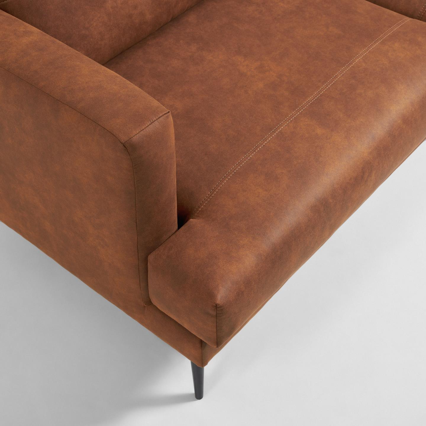 Sofa TANYA brązowa ekoskóra La Forma    Eye on Design